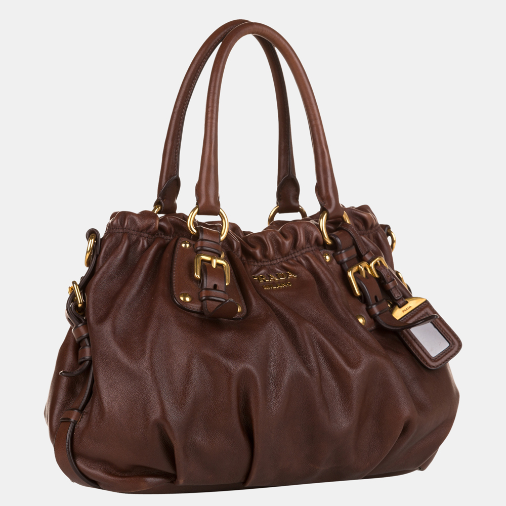 

Prada Brown Soft Calf Satchel