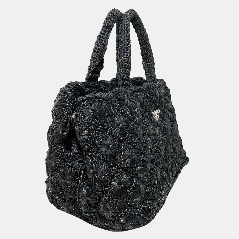 

Prada Black Raffia Handbag