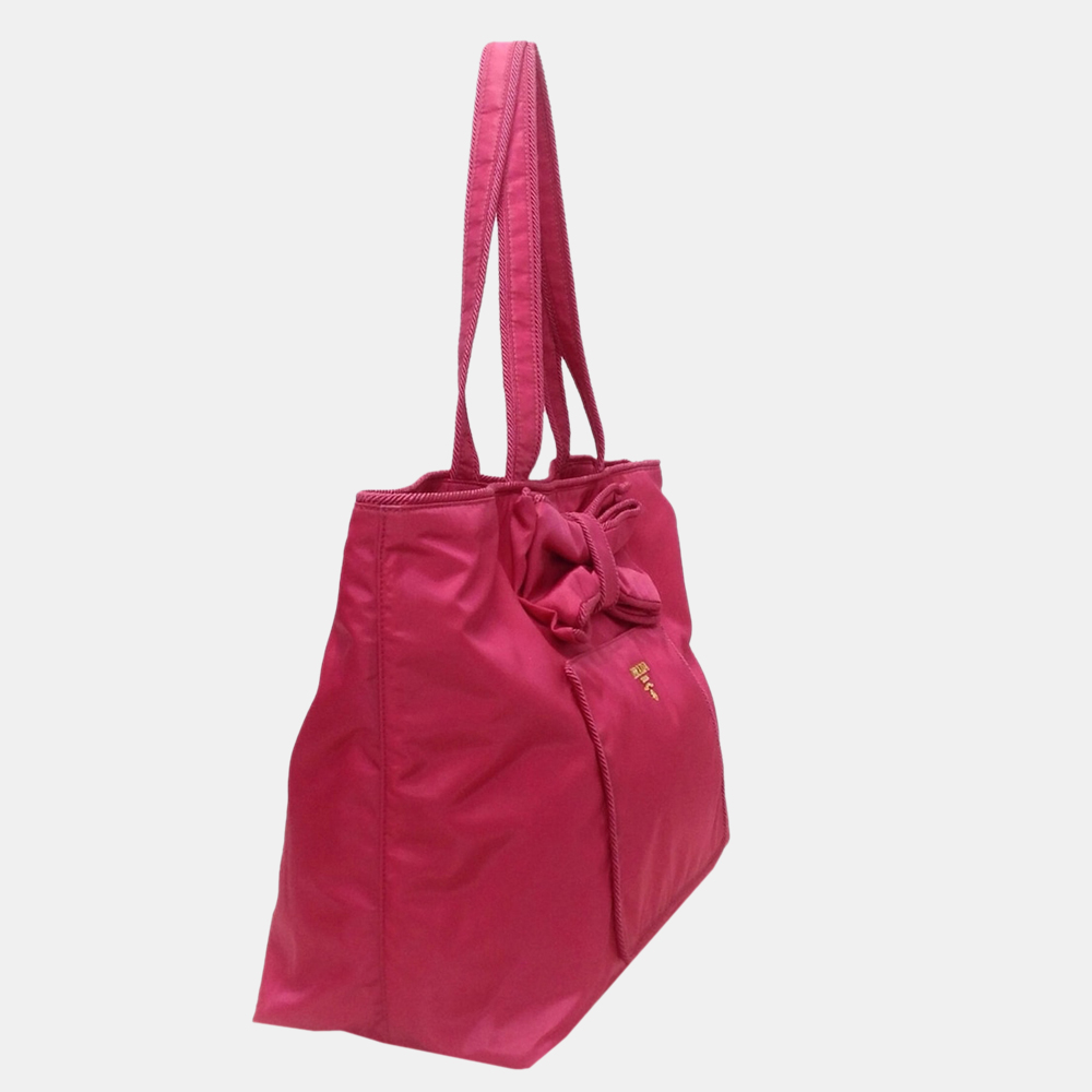 

Prada Pink Tessuto Tote Bag