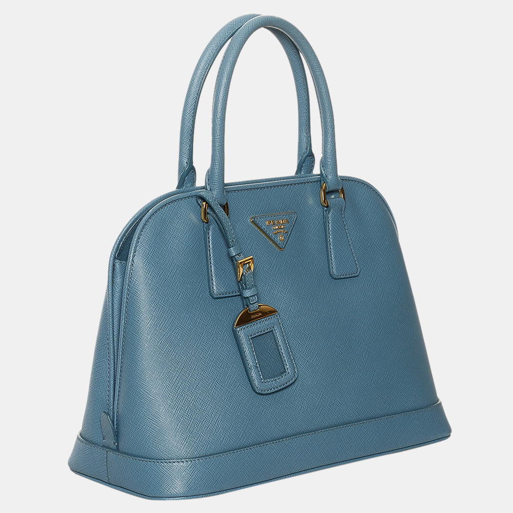 

Prada Blue Saffiano Promenade Satchel