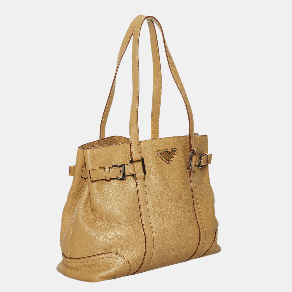

Prada Brown Leather Tote Bag