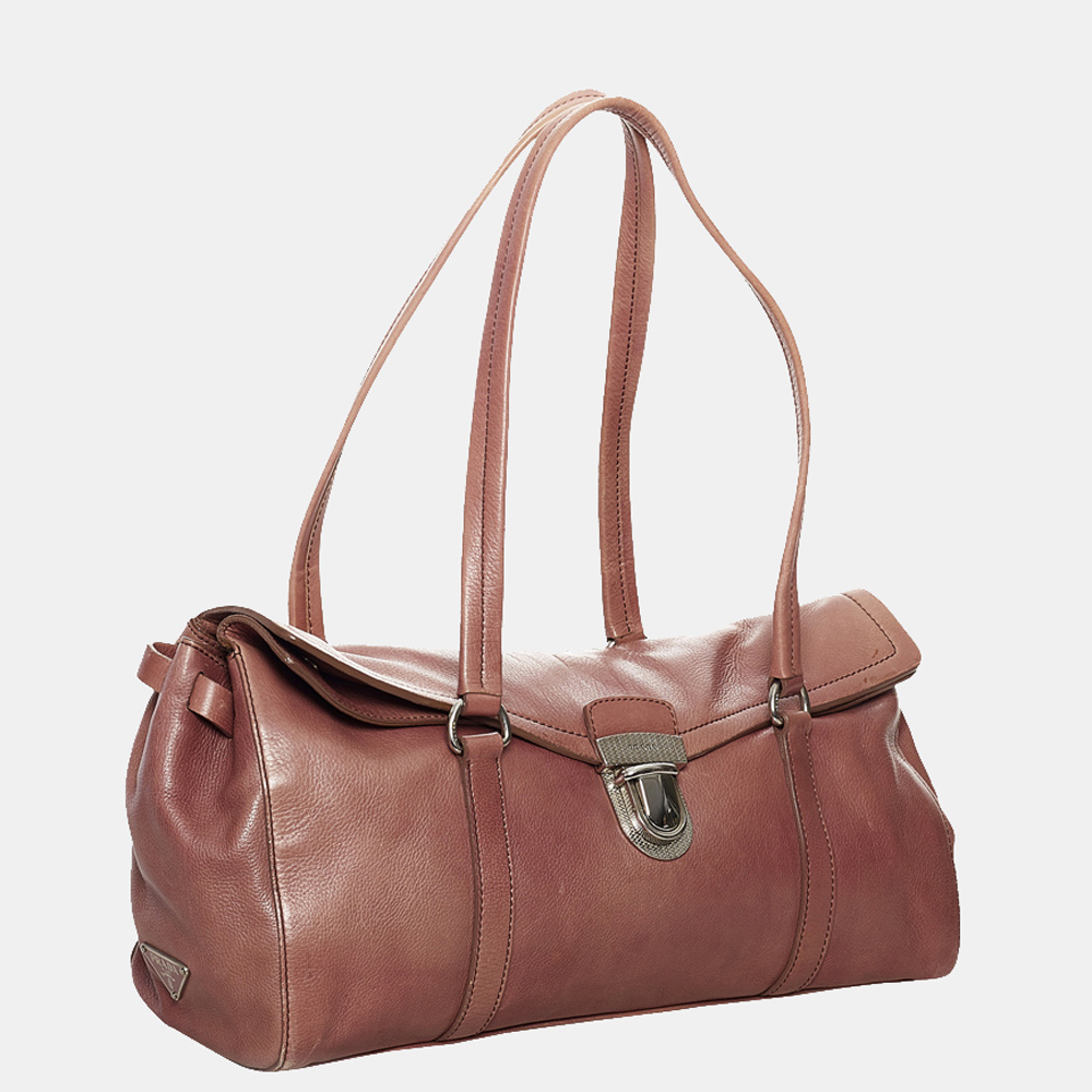 

Prada Pink Easy Leather Shoulder Bag