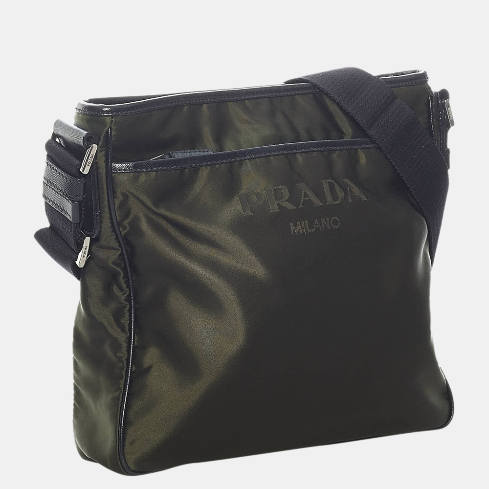 

Prada Green Tessuto Crossbody Bag