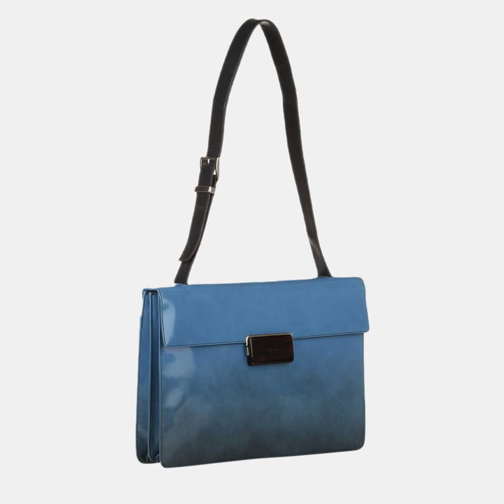 

Prada Blue Leather Shoulder Bag