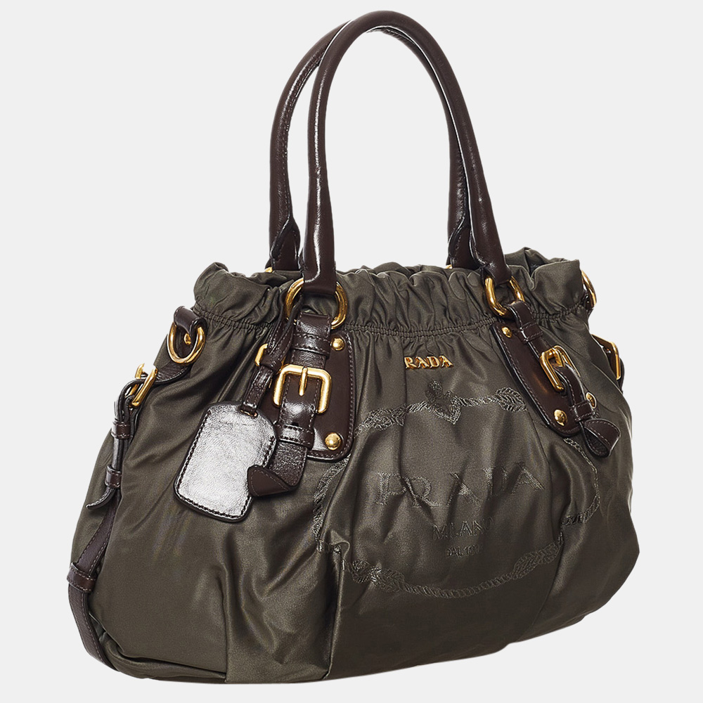 

Prada Brown Tessuto Satchel