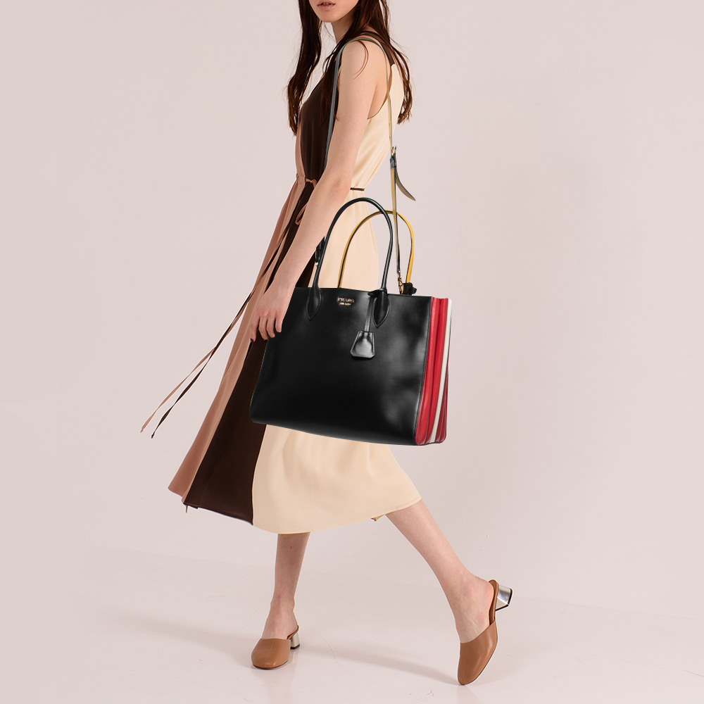 

Prada Multicolor Leather Bibliotheque Tote