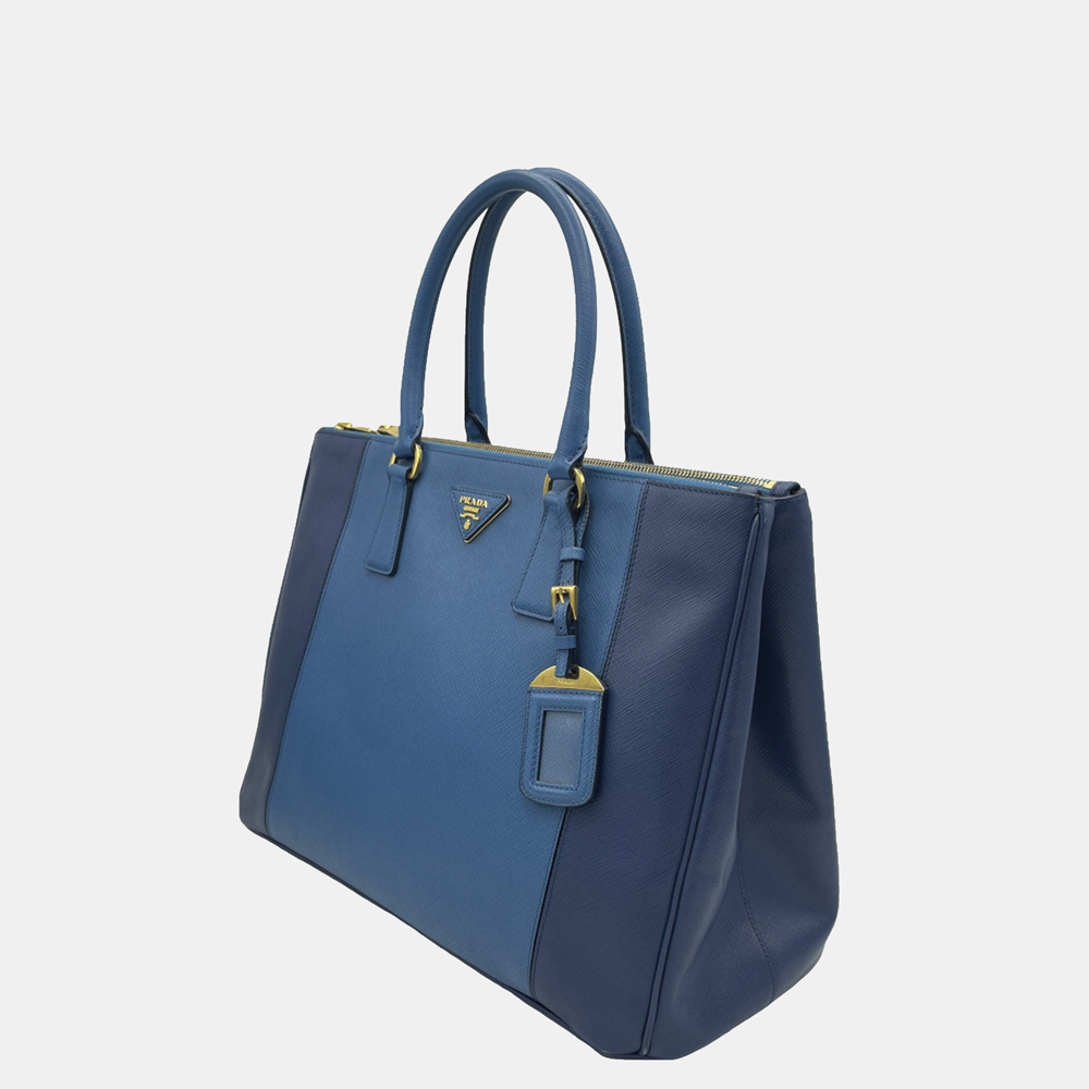 

Prada Blue Saffiano Lux Galleria Handbag