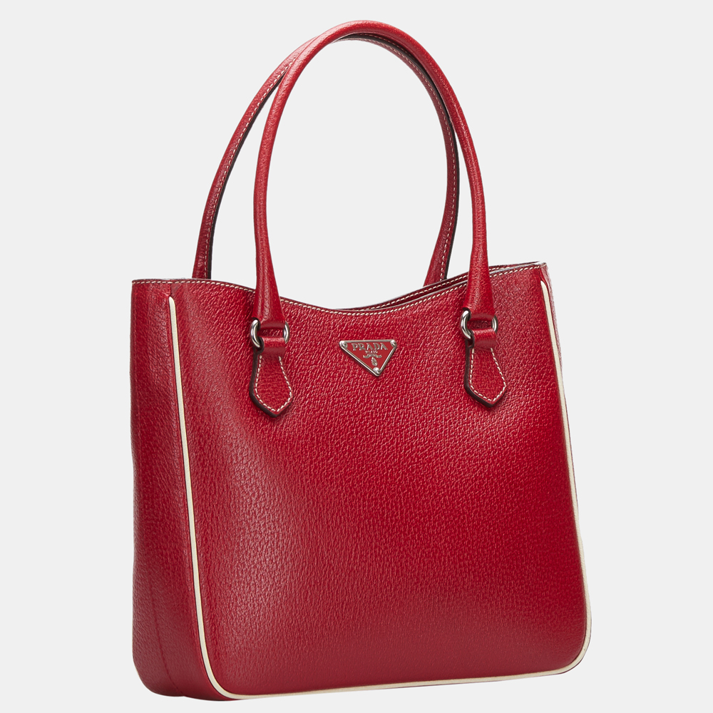 

Prada Red Leather handbag
