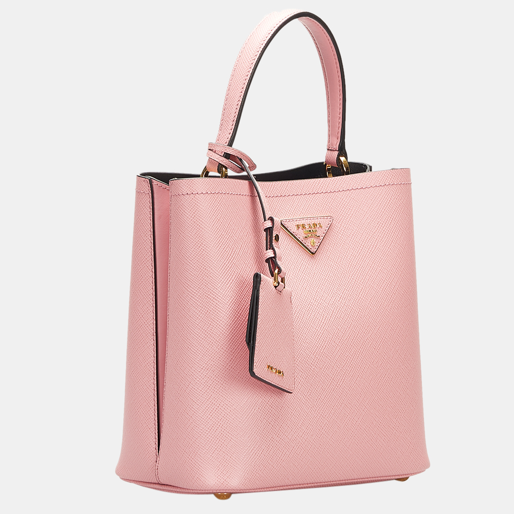 

Prada Pink Saffiano Cuir Panier