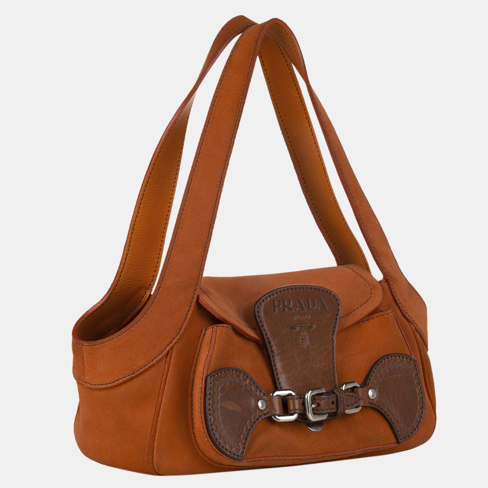 

Prada Brown Scamosciato Shoulder Bag