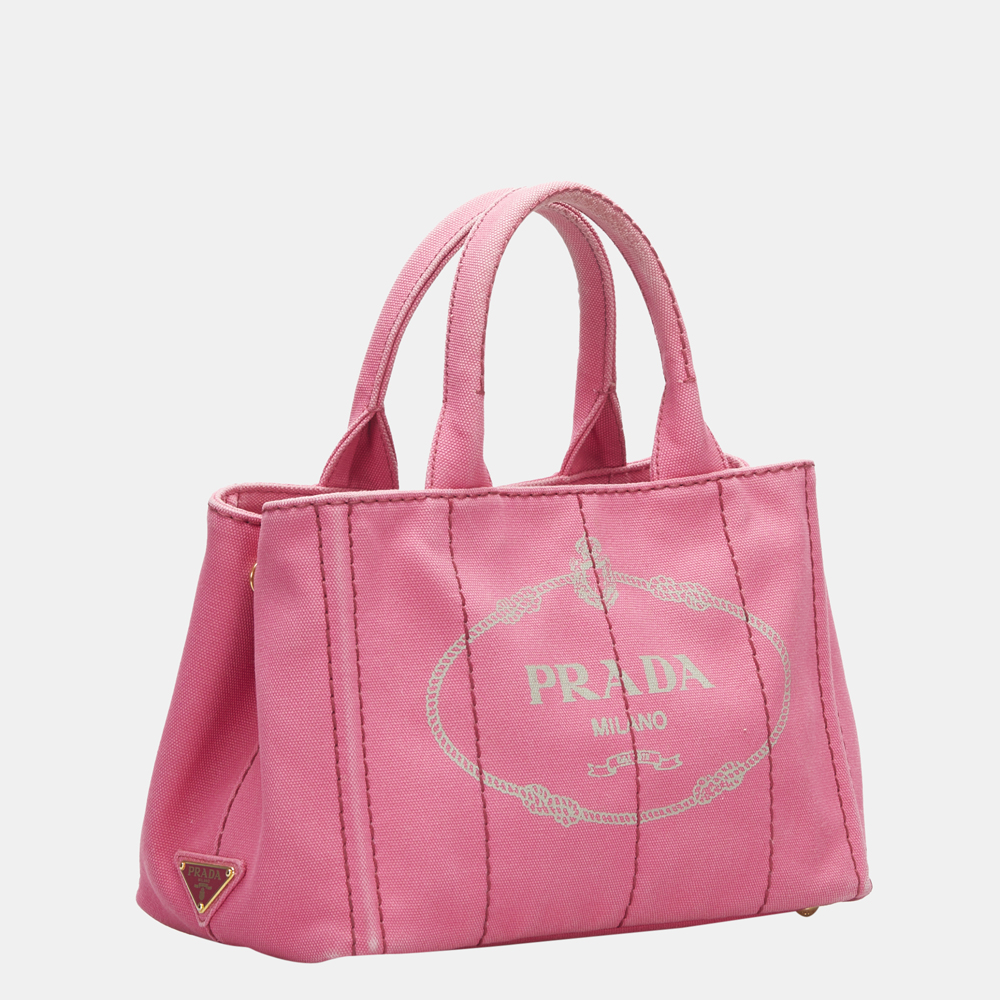 

Prada Pink Canapa Handbag