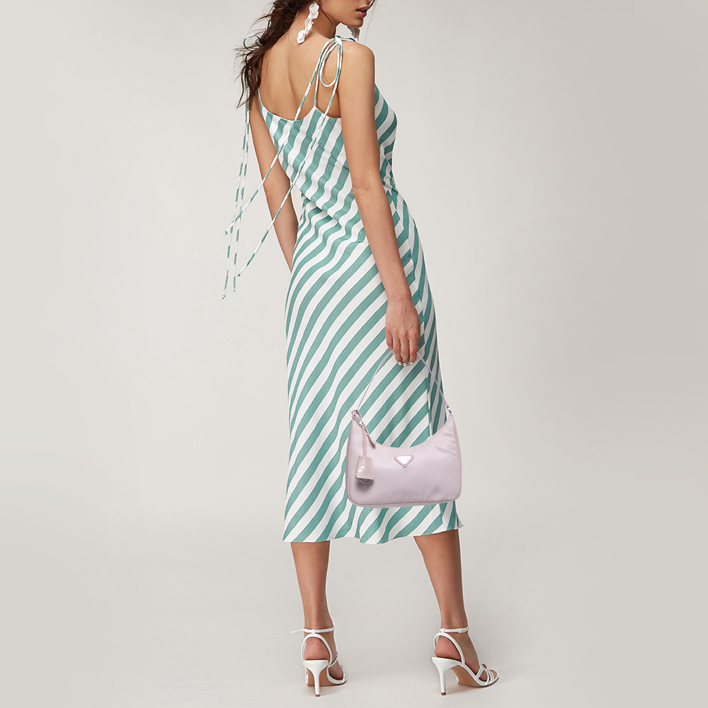 

Prada Light Pink Nylon Re-Edition 2005 Shoulder Bag