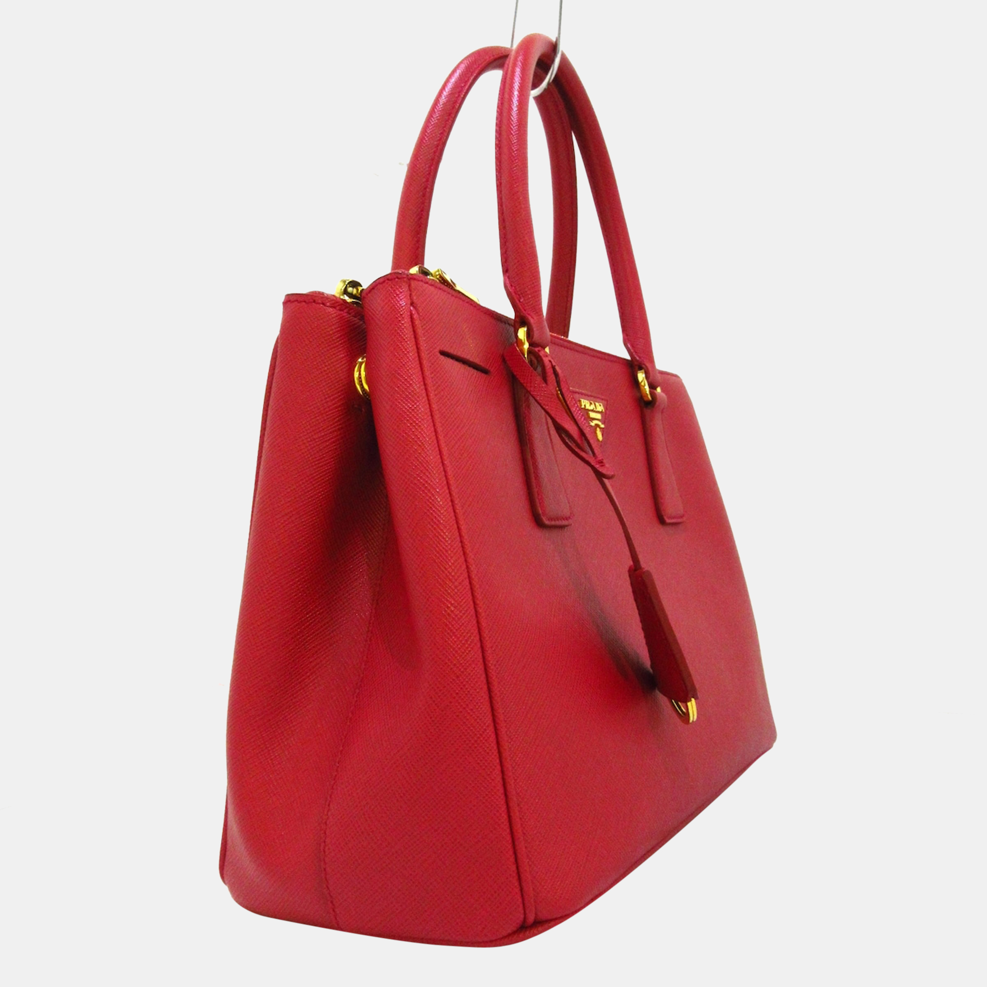 

Prada Red Saffiano Leather  Galleria Lux Tote Bag