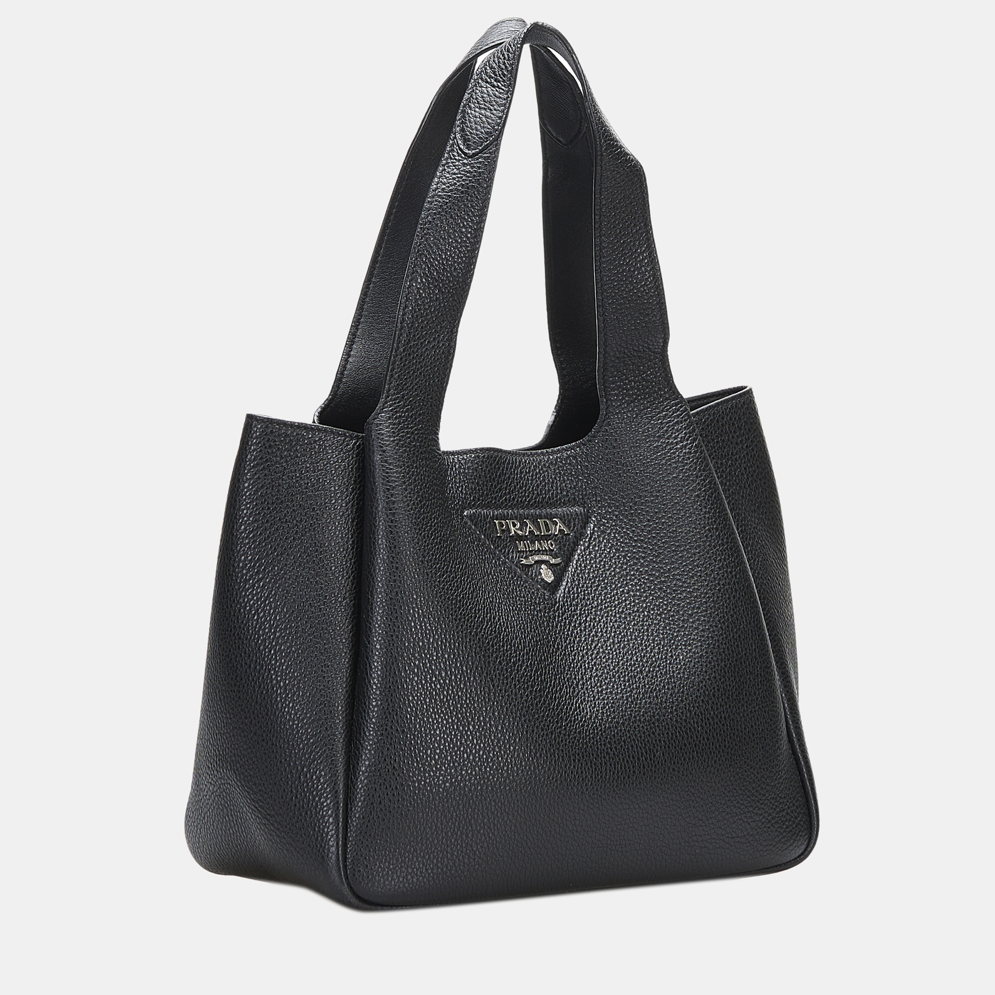 

Prada Black Vitello Daino Dynamique Tote