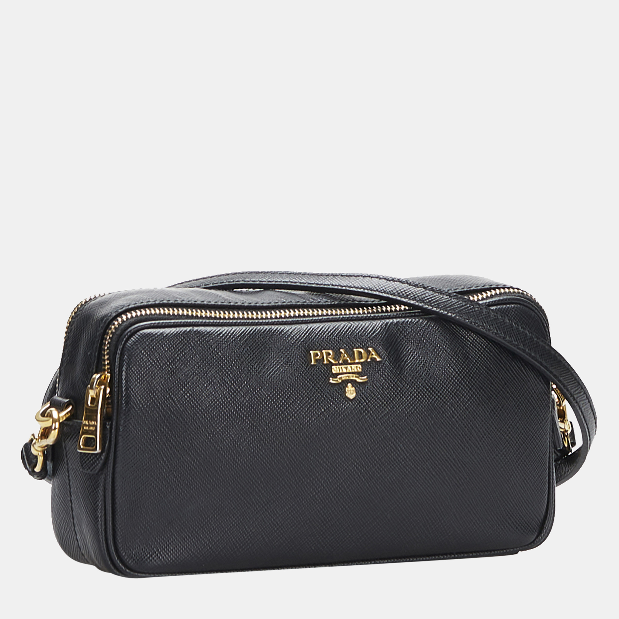 

Prada Black Saffiano Camera Crossbody