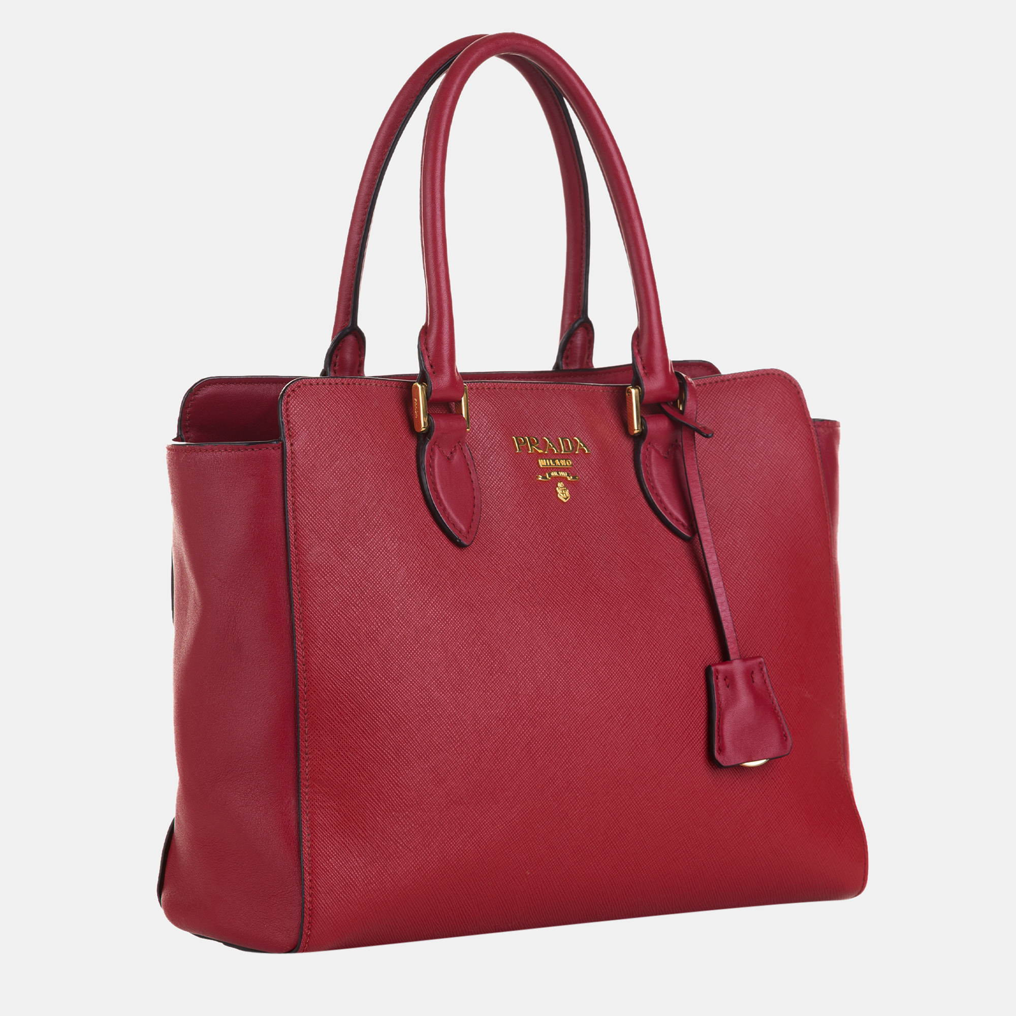 

Prada Red Saffiano Handbag