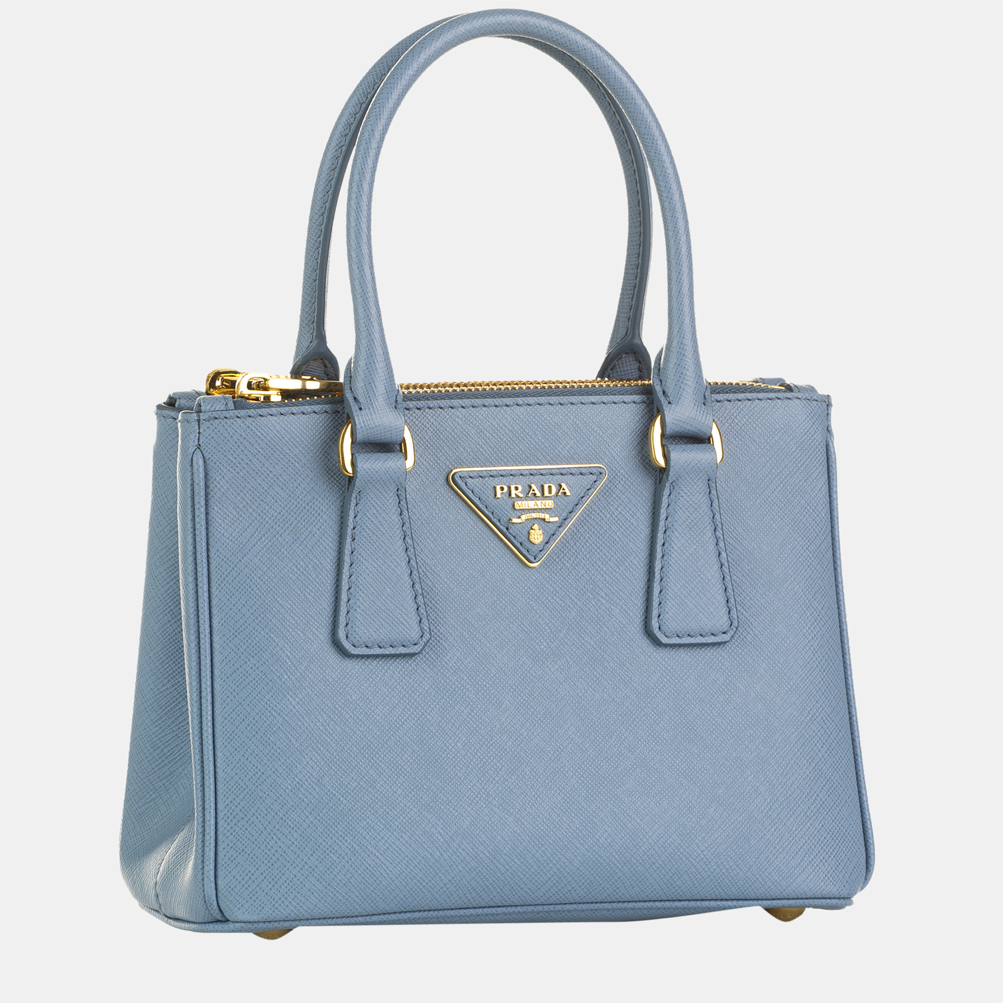 

Prada Blue Mini Saffiano Galleria