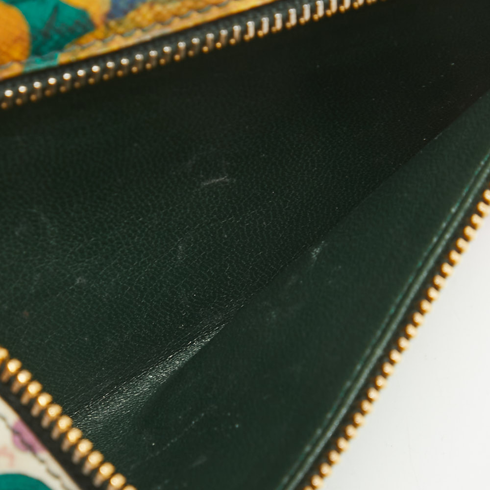 

Prada Multicolor Printed Saffiano Leather Continental Flap Wallet
