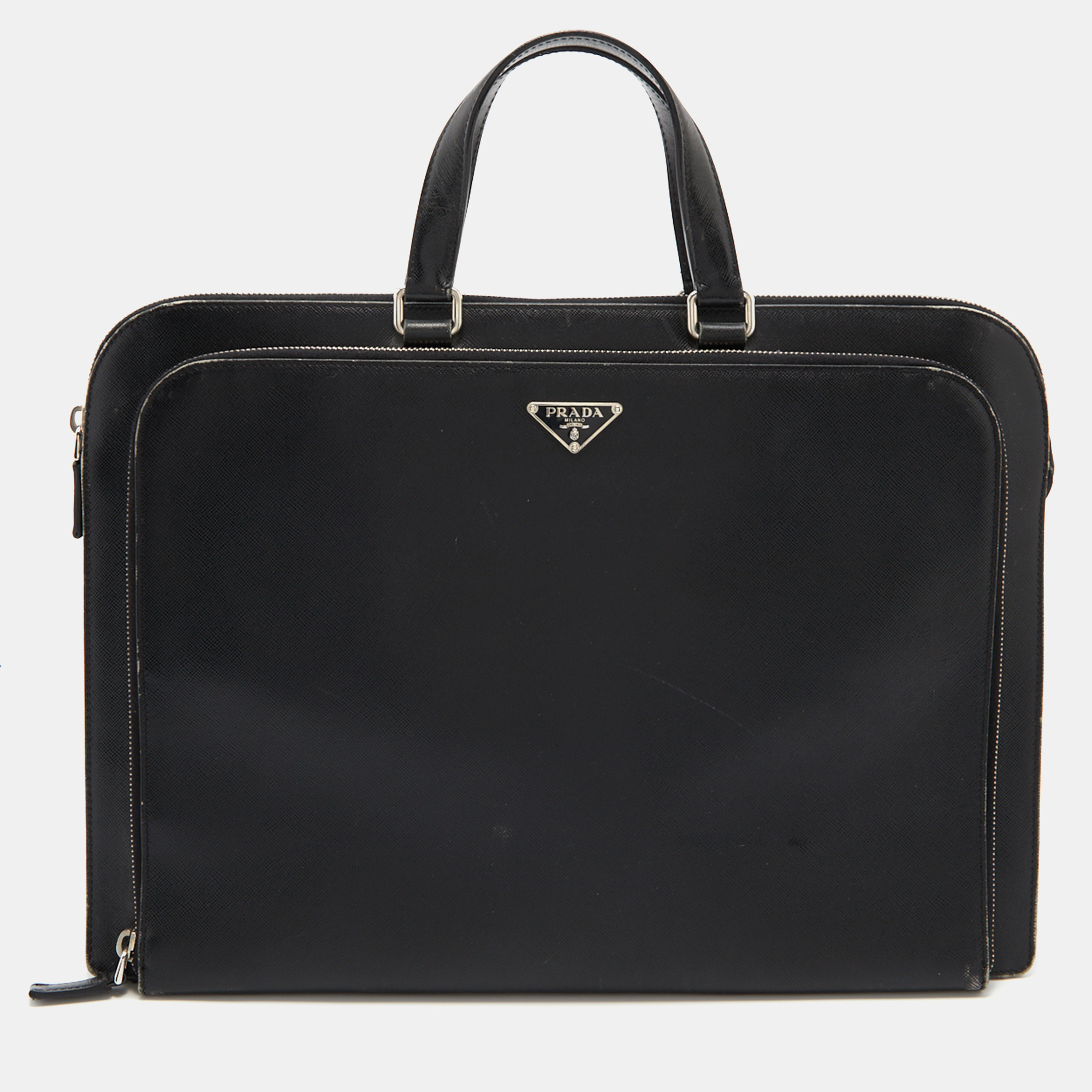 Prada Black Saffiano Leather Laptop Bag Prada | TLC