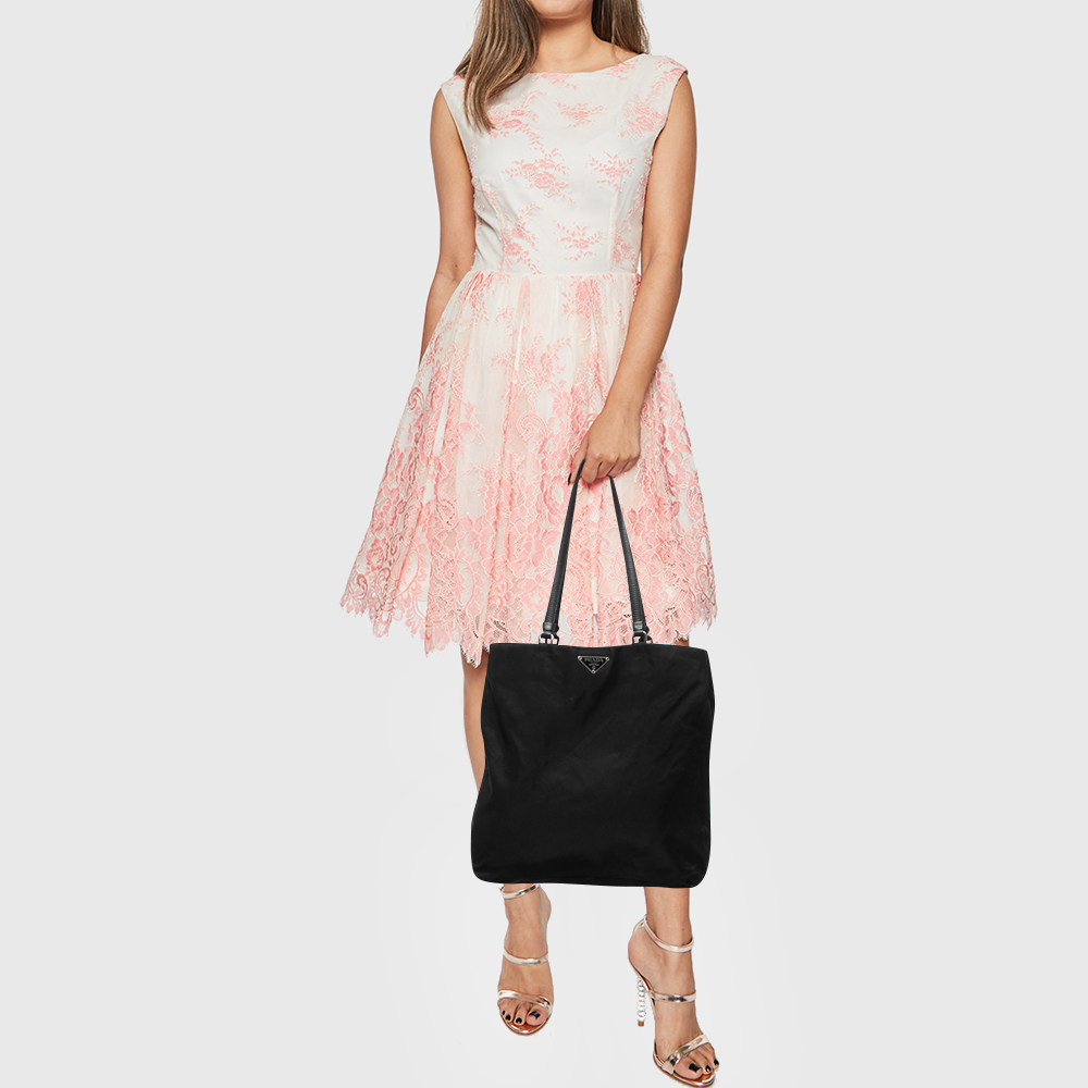 

Prada Black Tessuto Tote Bag