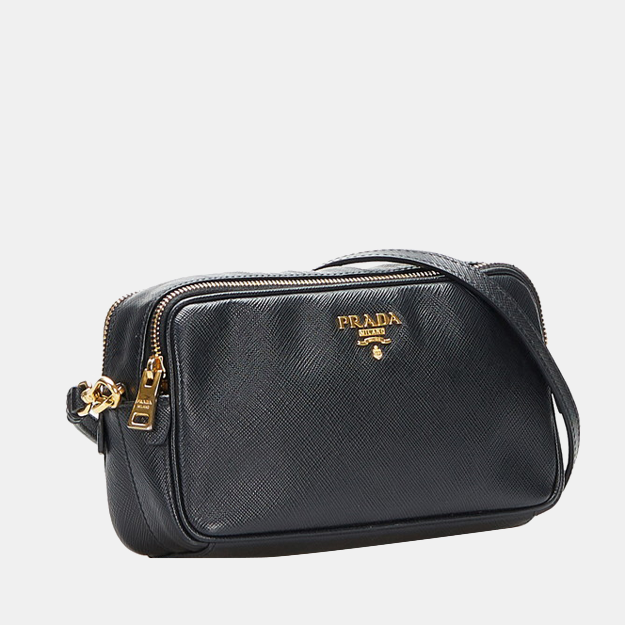 

Prada Black Saffiano Leather Camera Bag