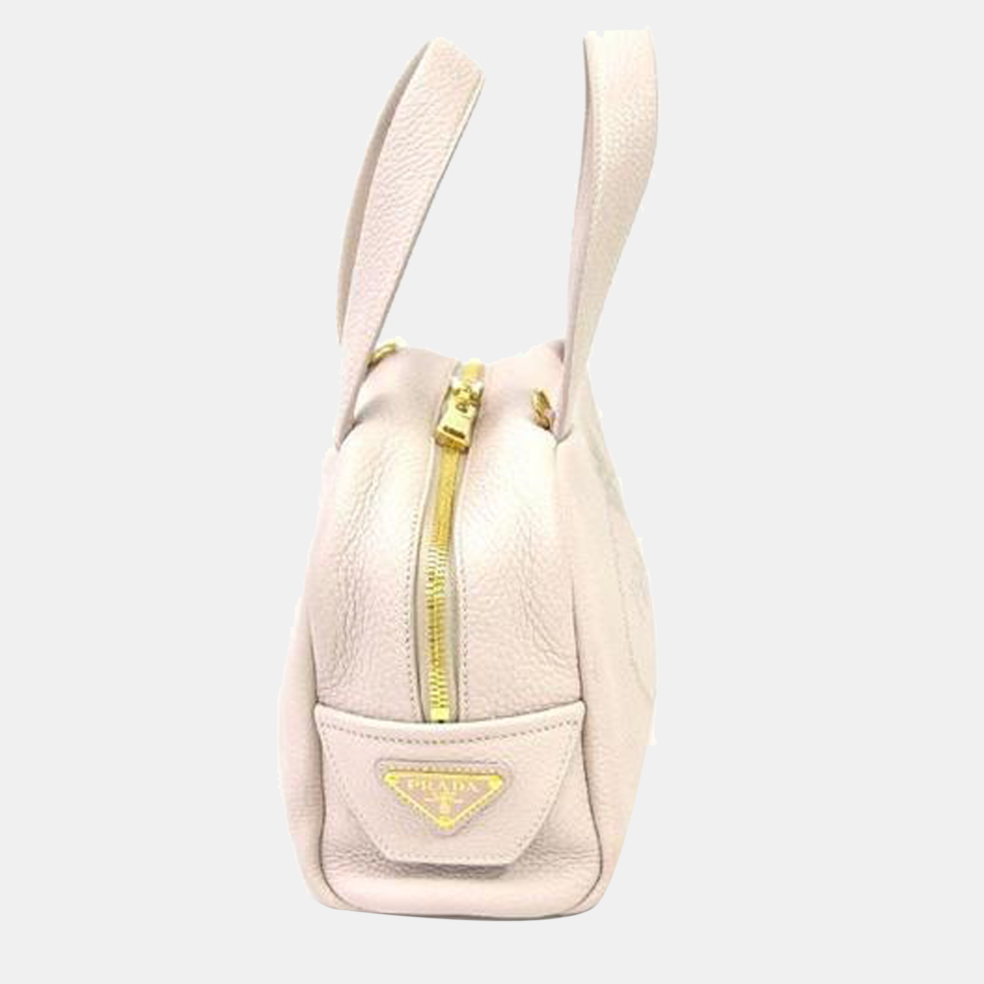 

Prada Pink Leather Bowling Bag