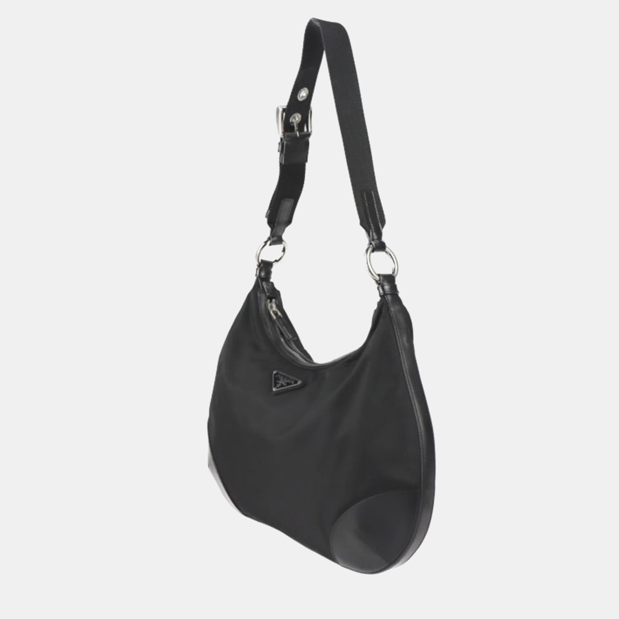

Prada Black Nylon Tessuto Triangle Shoulder Bag