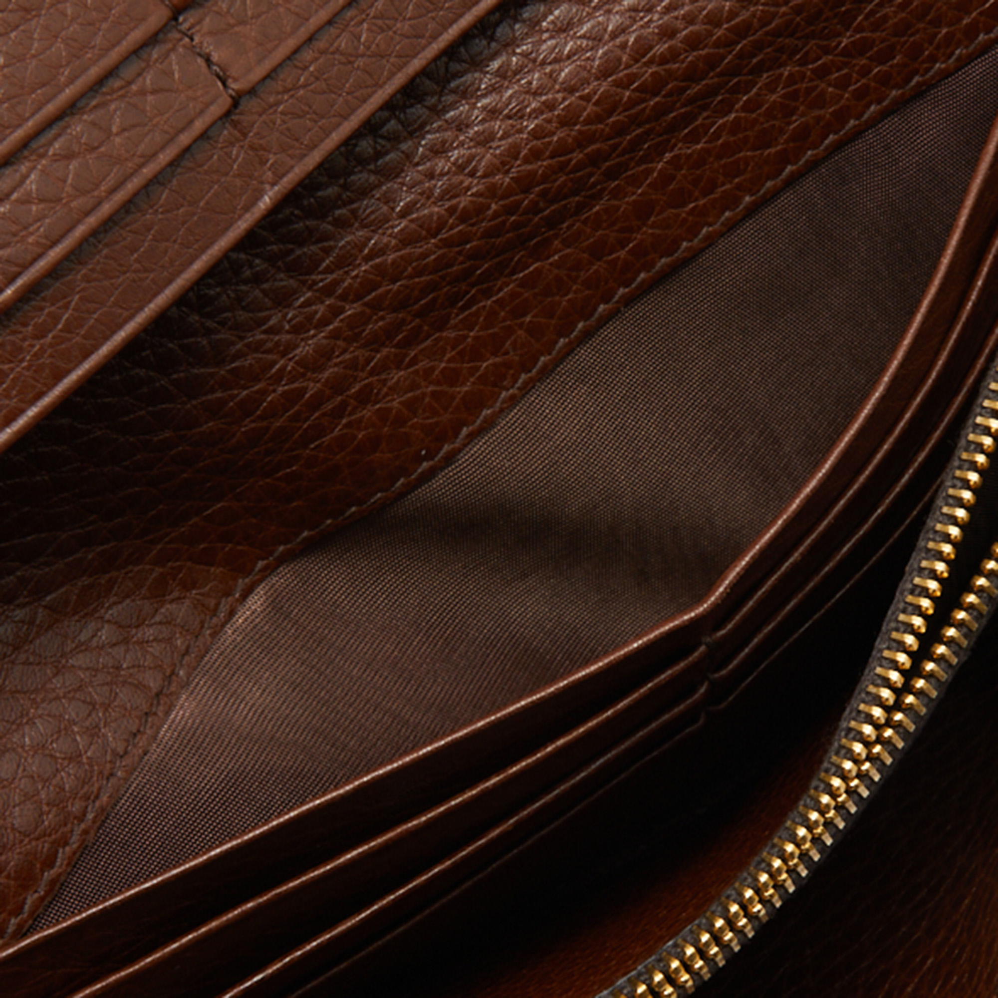 

Prada Brown Leather Flap Continental Wallet