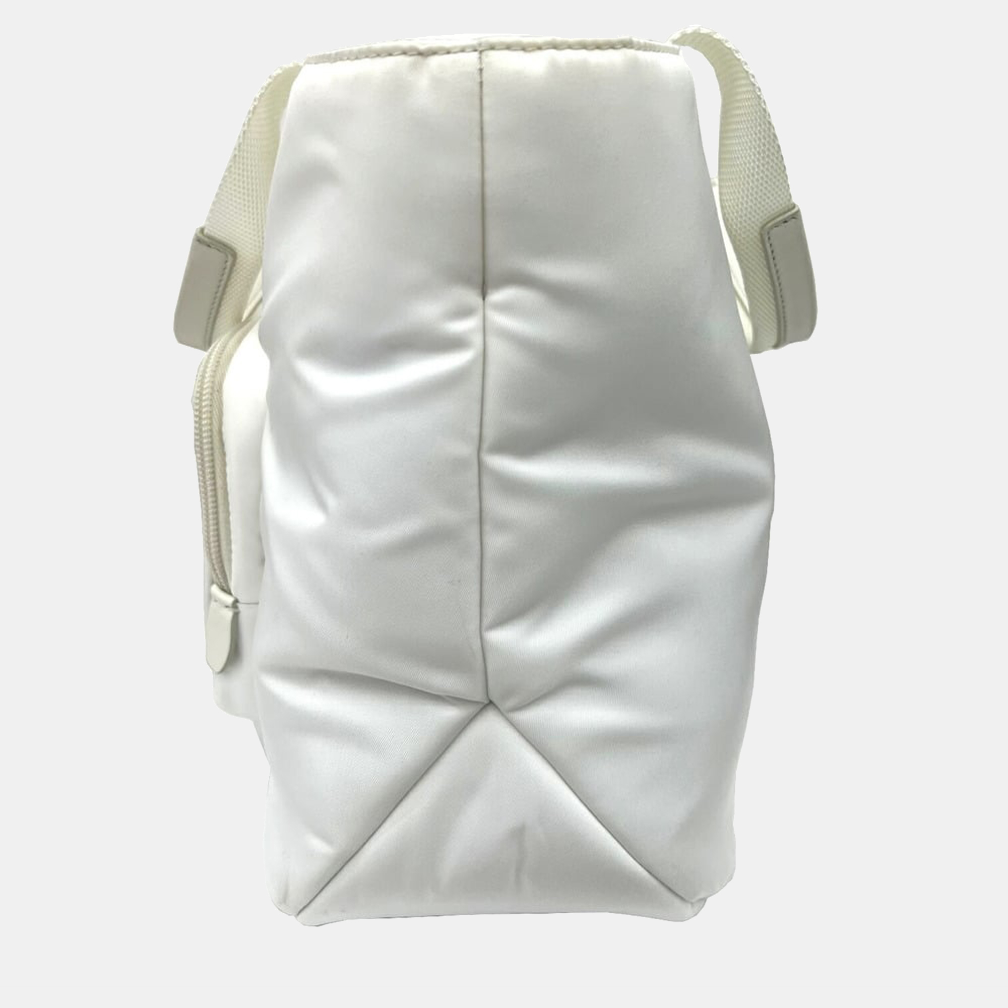 

Prada White Nylon Front Pocket Detail Tessuto Tote Bag