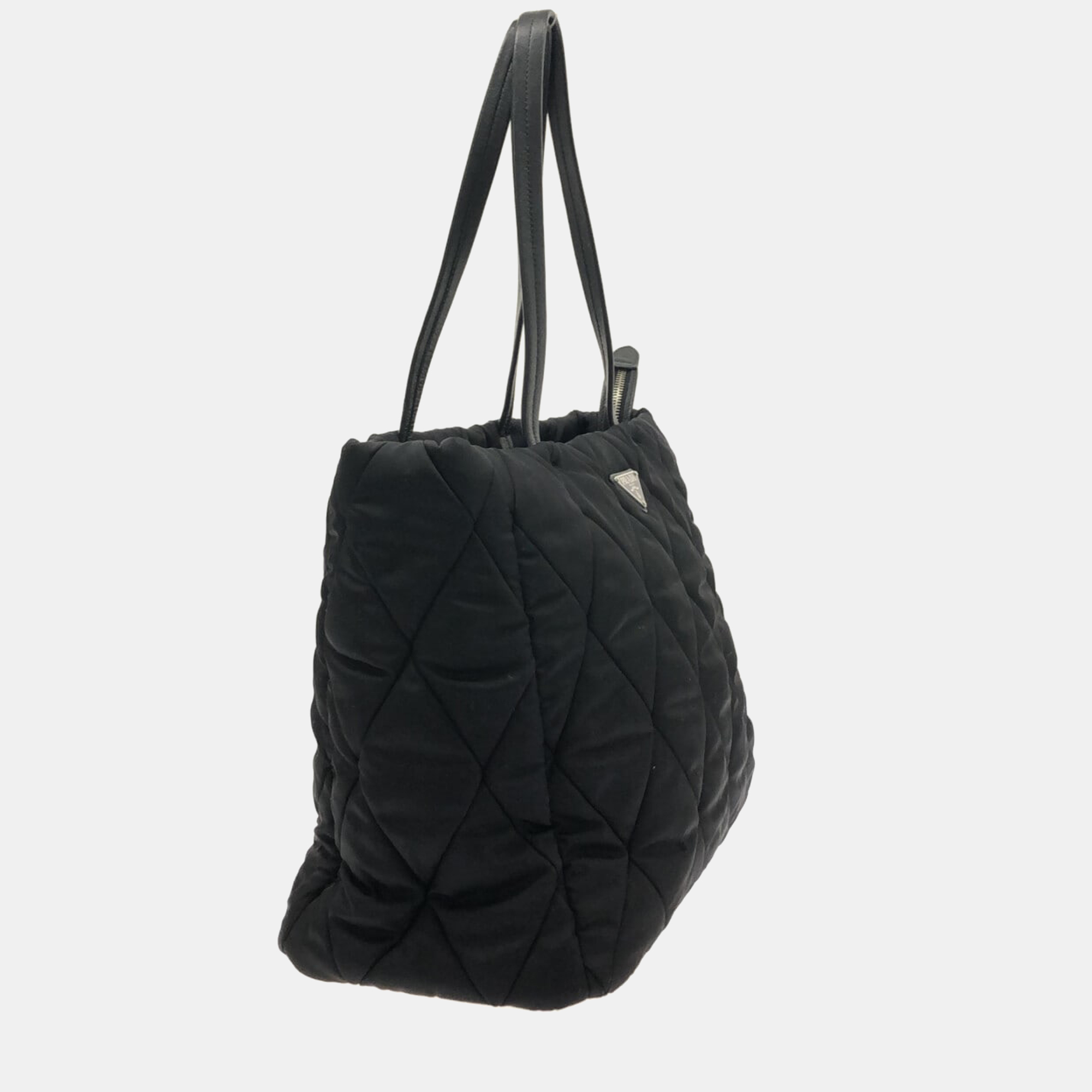 

Prada Black Tessuto Top Stitch Re-Nylon Shopping Tote Bag
