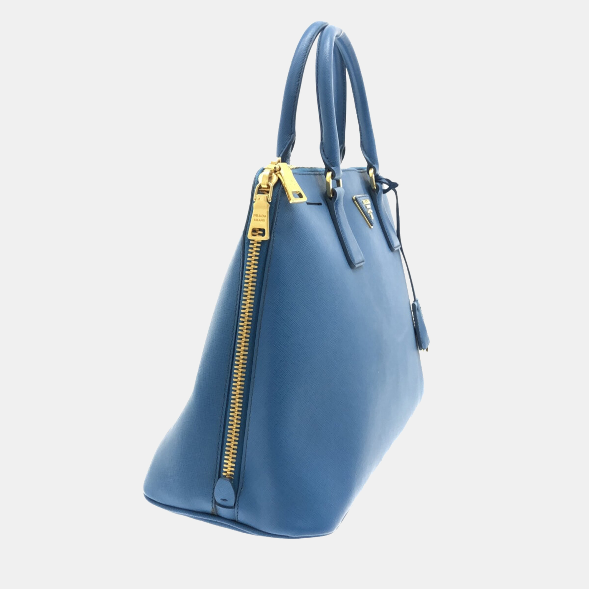 

Prada Blue Leather Large Galleria Tote Bag