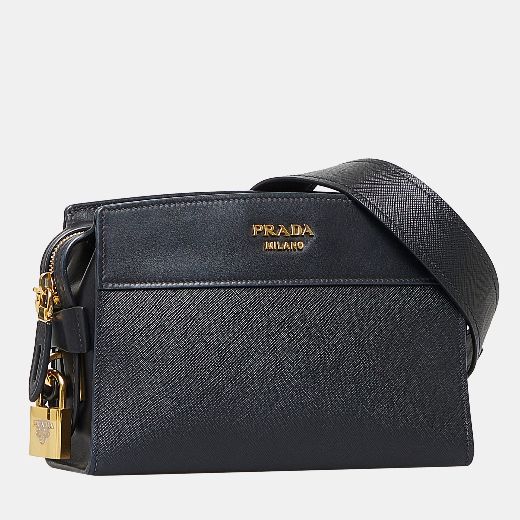 

Prada Black Esplanade Saffiano Crossbody Bag