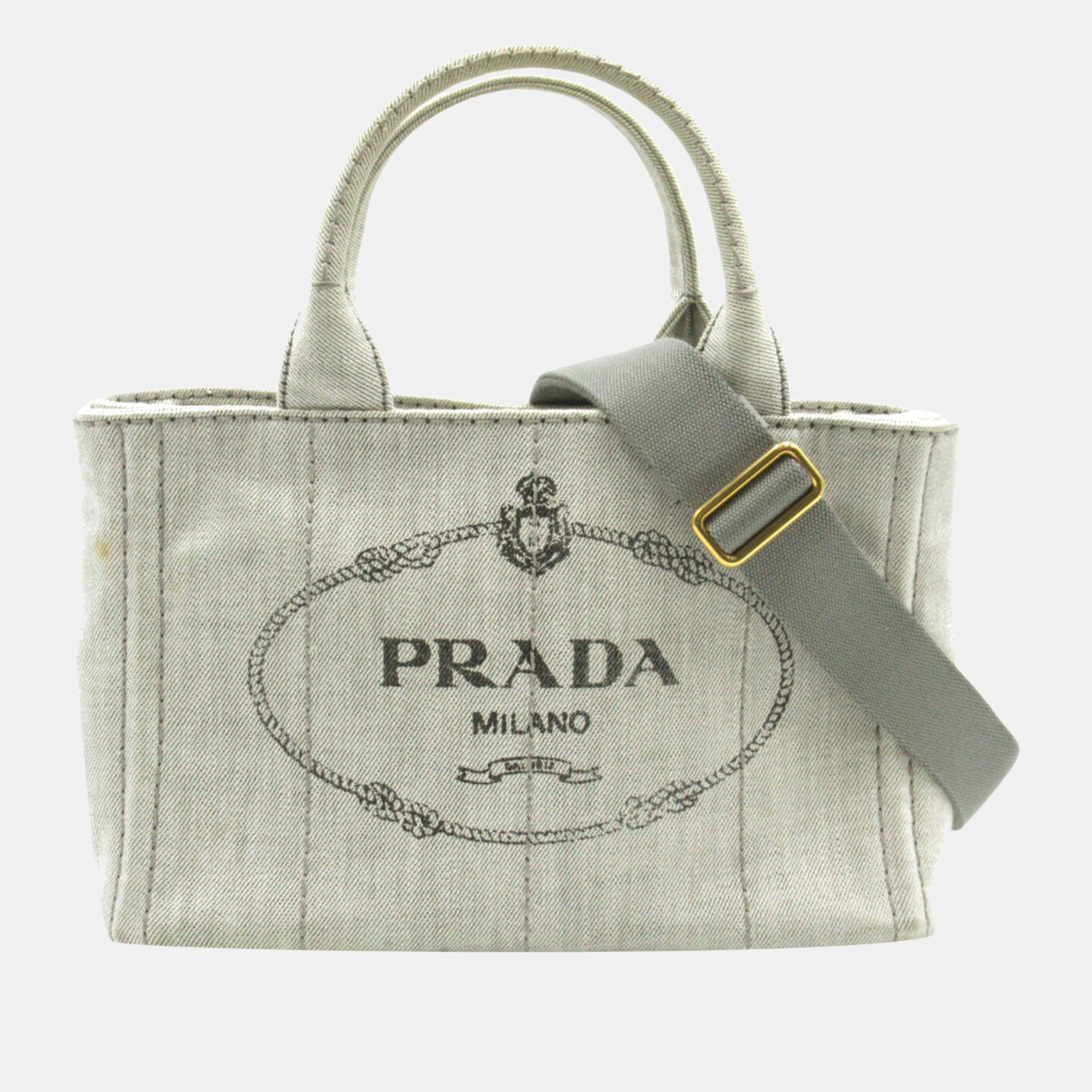 White Canvas Canapa Logo Tote Bag