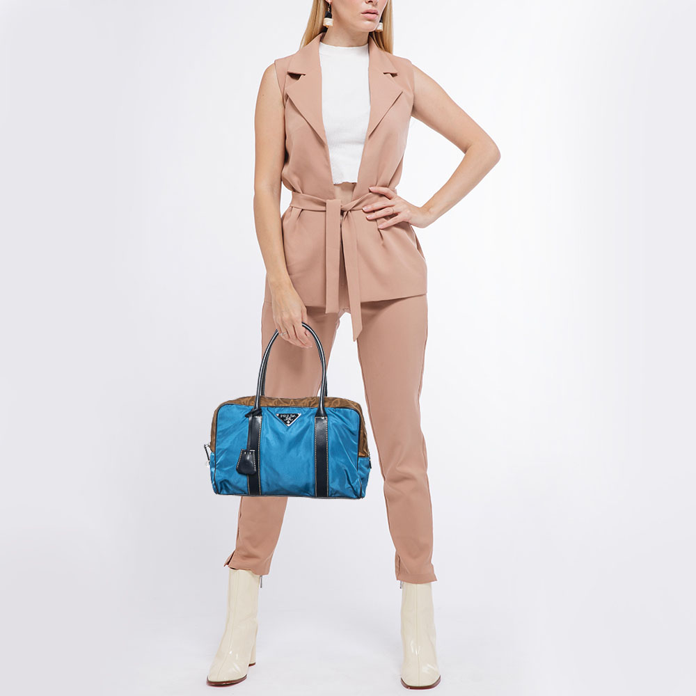

Prada Multicolor Nylon and Leather Hydra Shoulder Bag