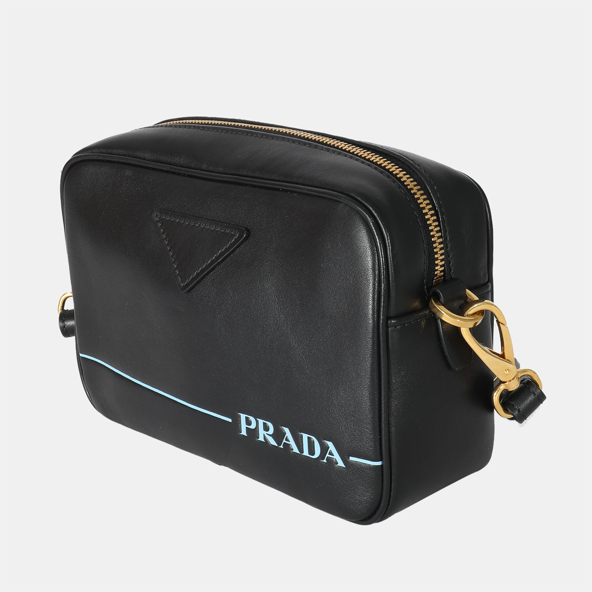 

Prada Black City Calf Mirage Camera Bag