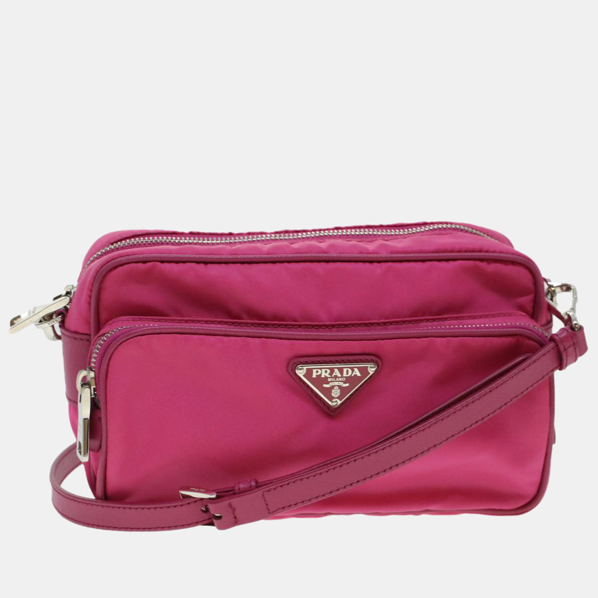 

Prada Pink Synthetic Tessuto shoulder bag