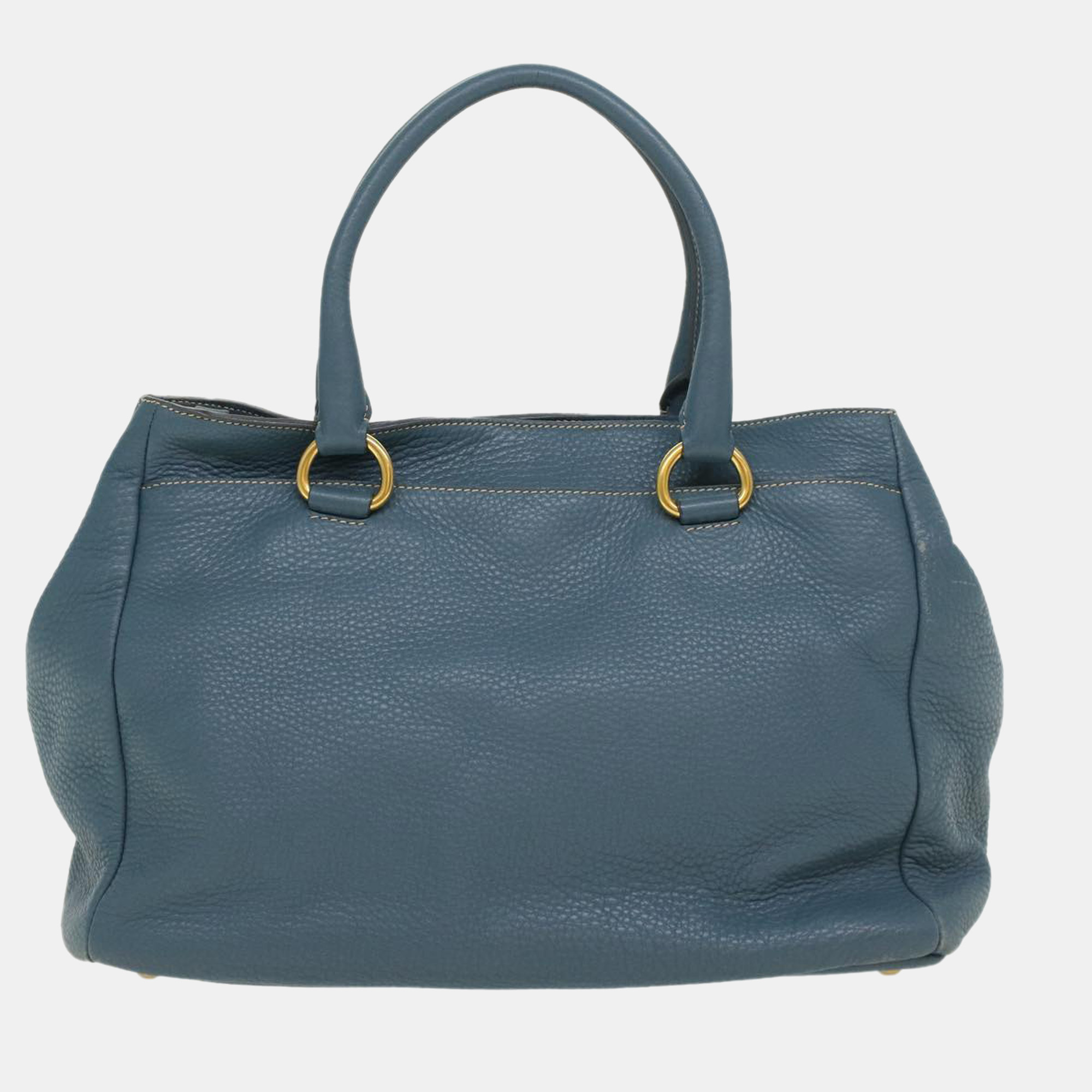 

Prada blue Leather Vitello bag