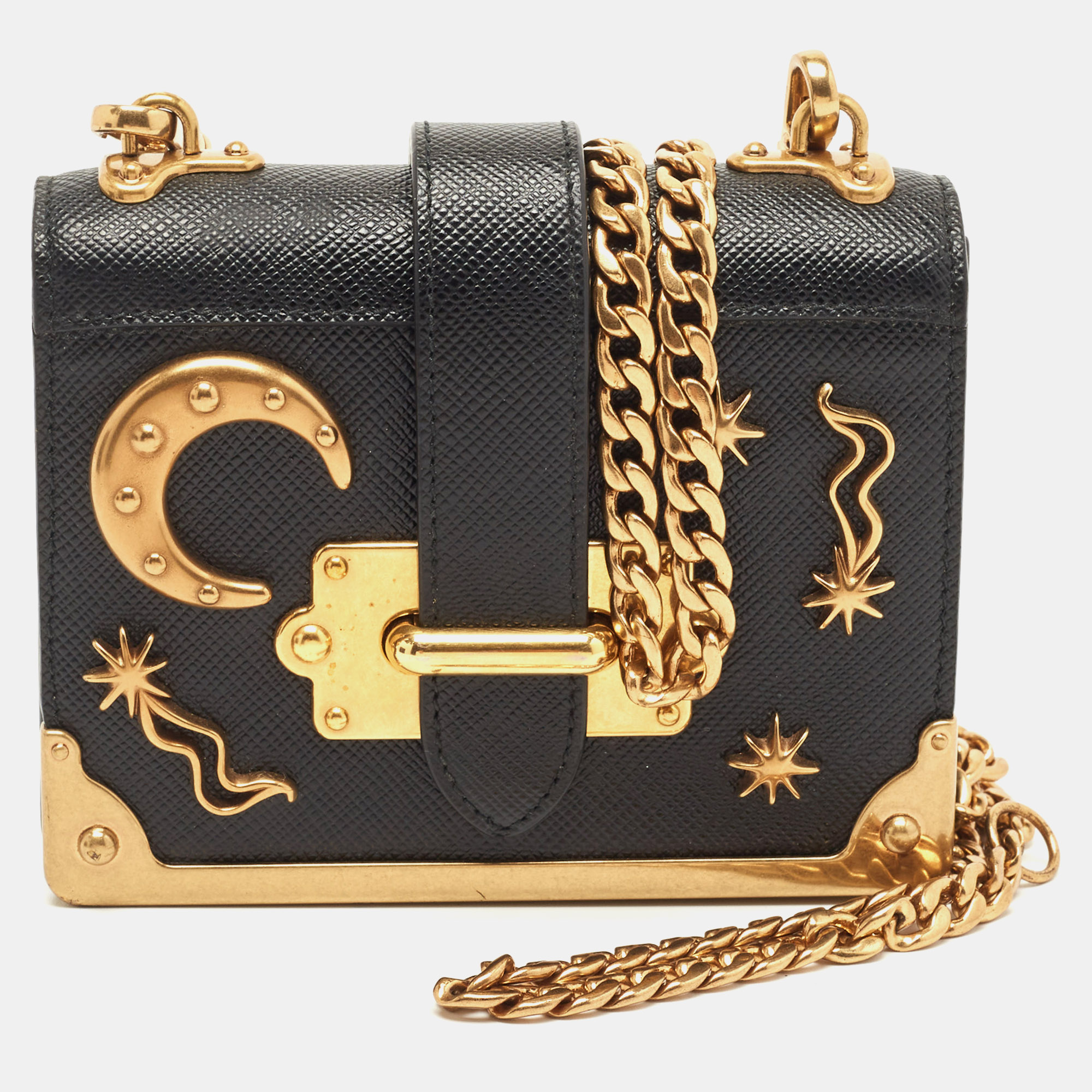 Prada cahier discount wallet on chain