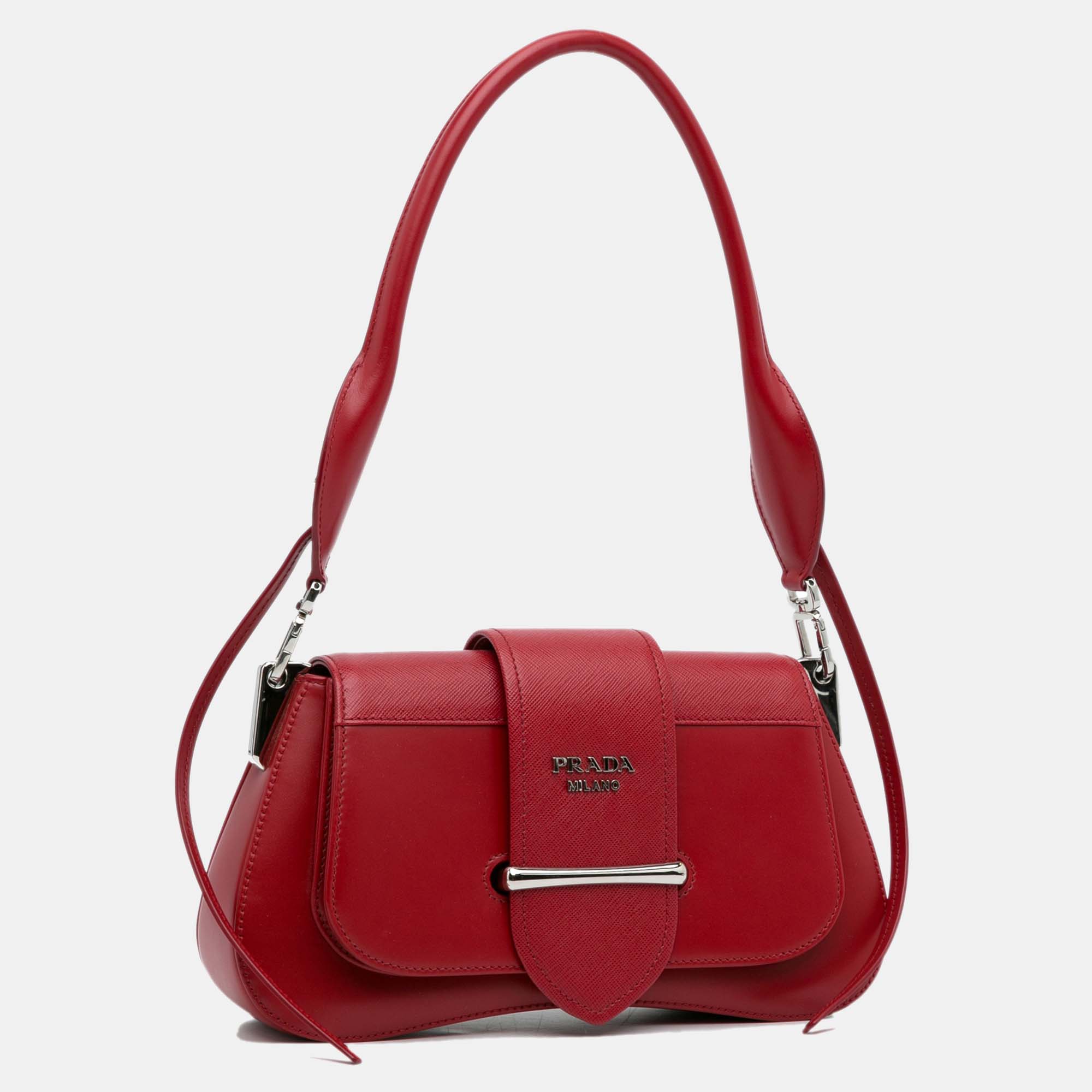 

Prada Saffiano Sidonie Satchel, Red