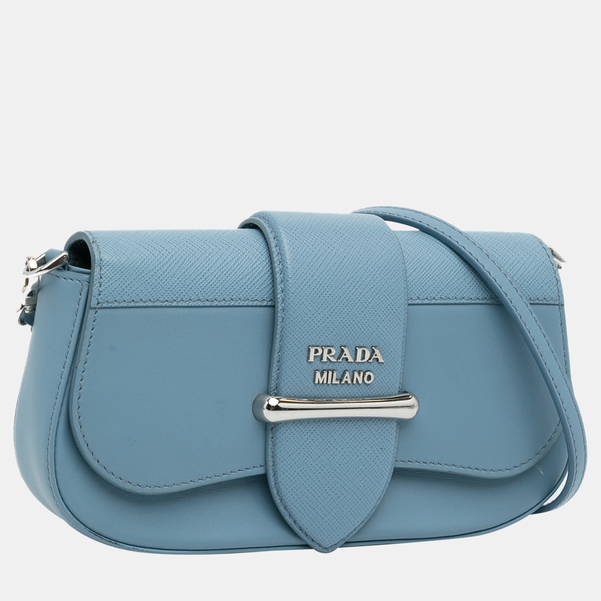 

Prada Mini Saffiano Sidonie Crossbody, Blue