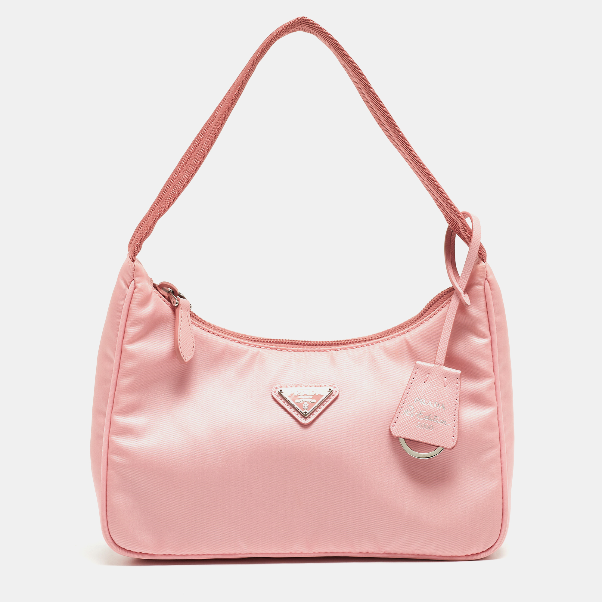 Re-edition handbag Prada Pink in Polyester - 37049038