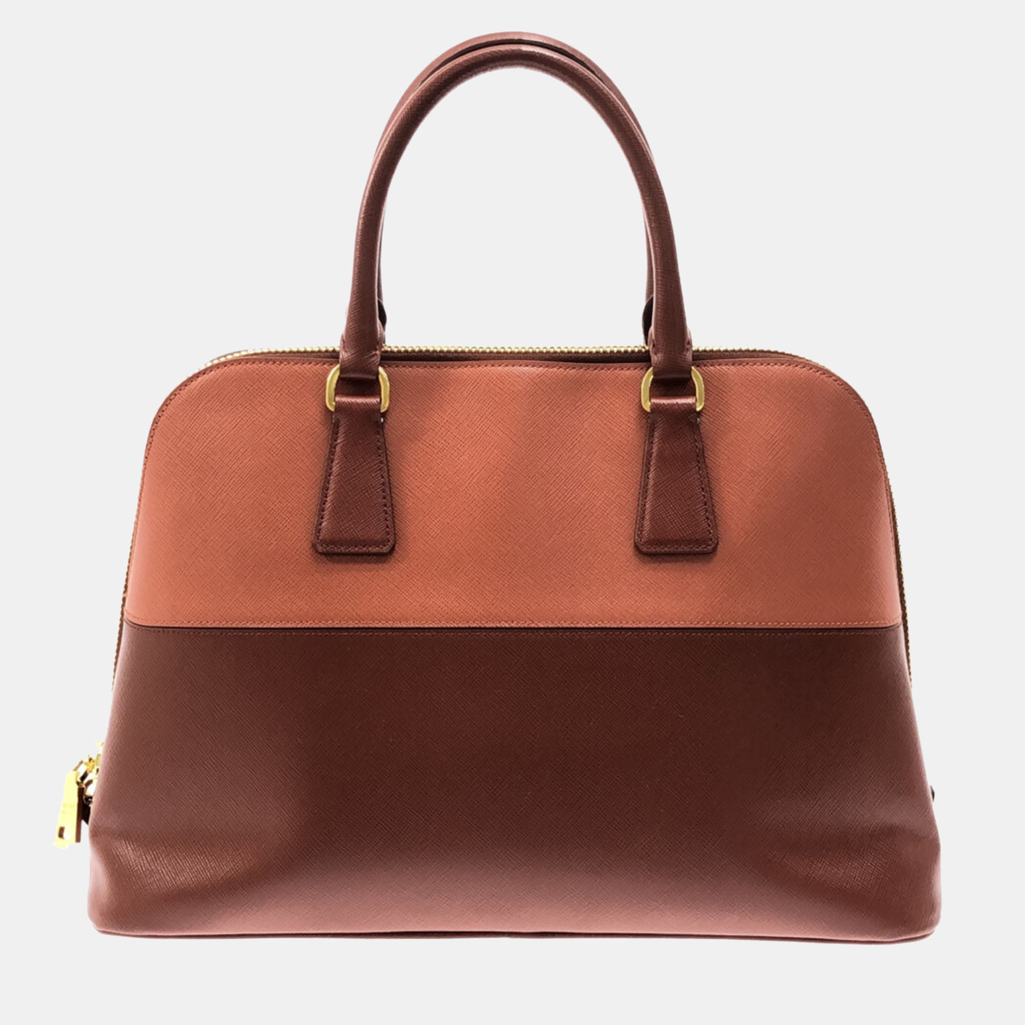 

Prada Brown Leather  Promenade Top Handle Bag