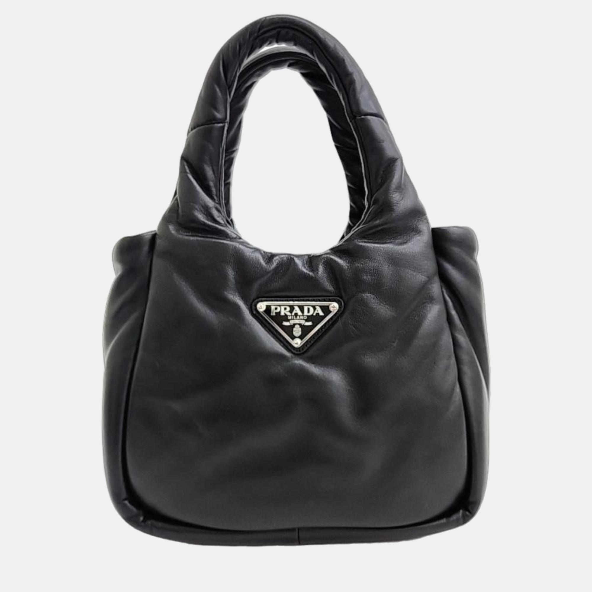 Authentic black Prada bag used but it great... - Depop