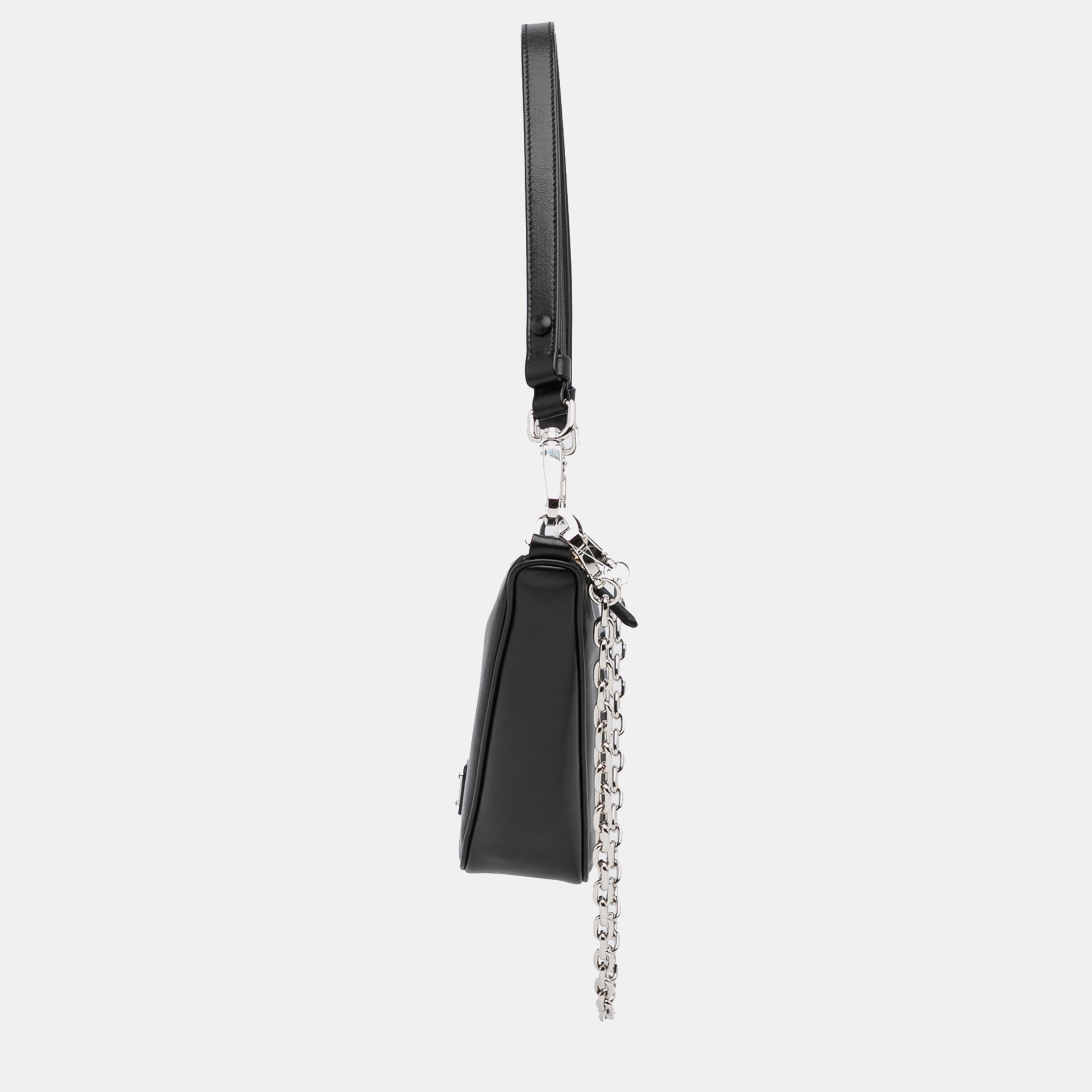 

Prada Black Leather Mini Triangle Bag