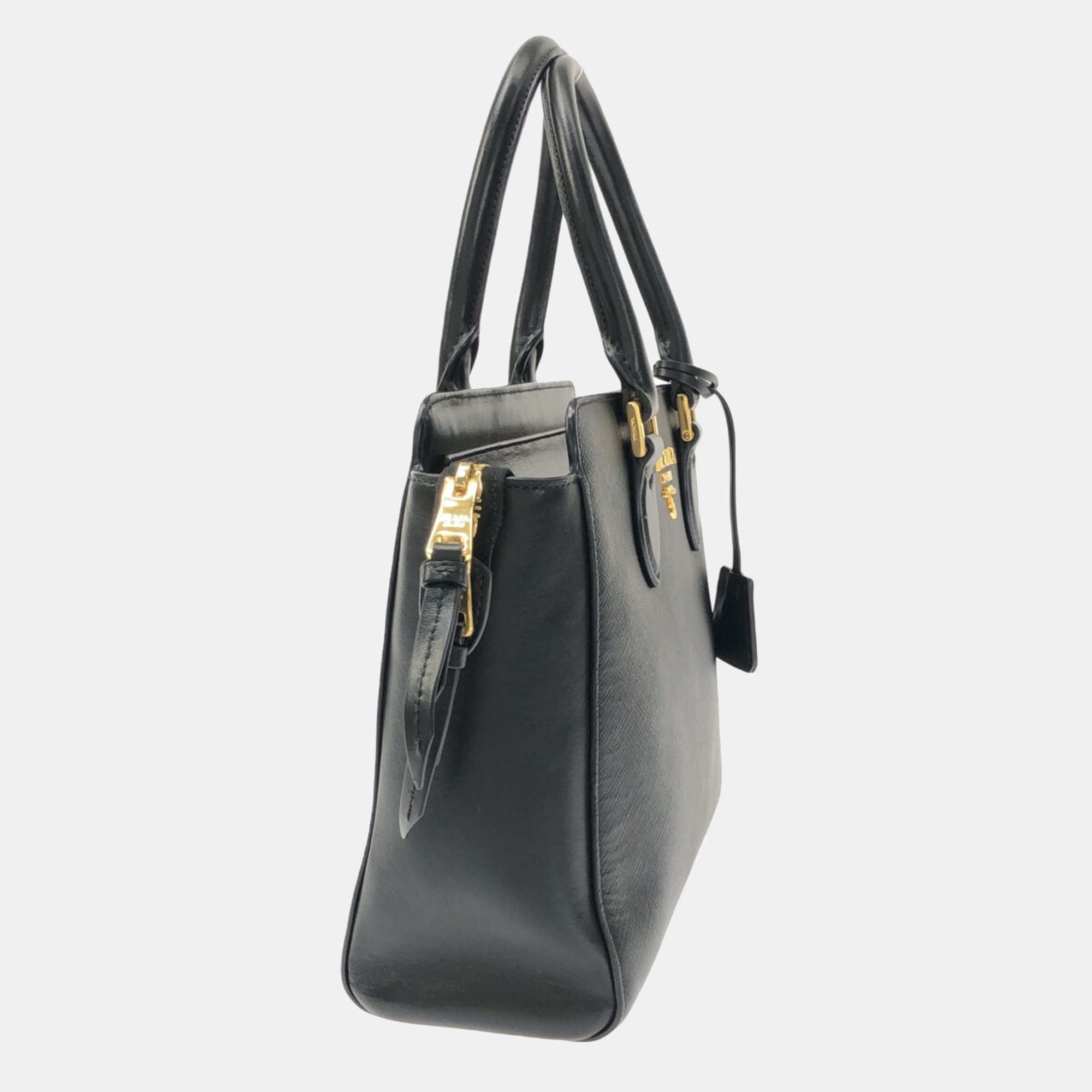 

Prada Black Leather Handbag Bag