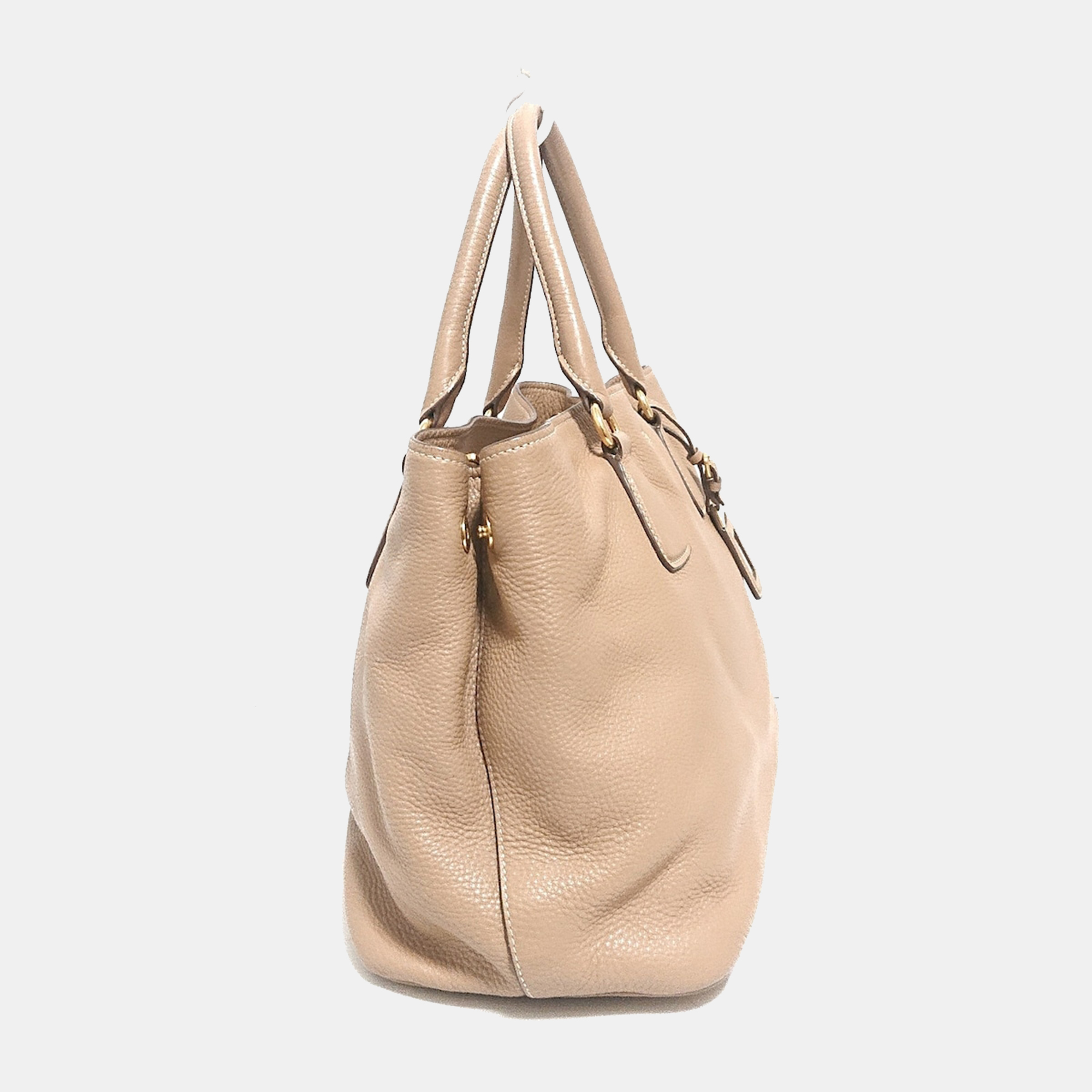 

Prada Beige Leather Tote Bag