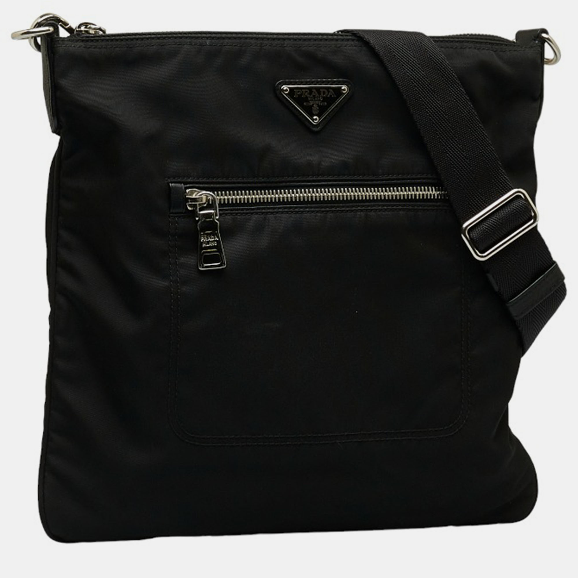 

Prada Black Canvas Tessuto Gaufre Tote Bag
