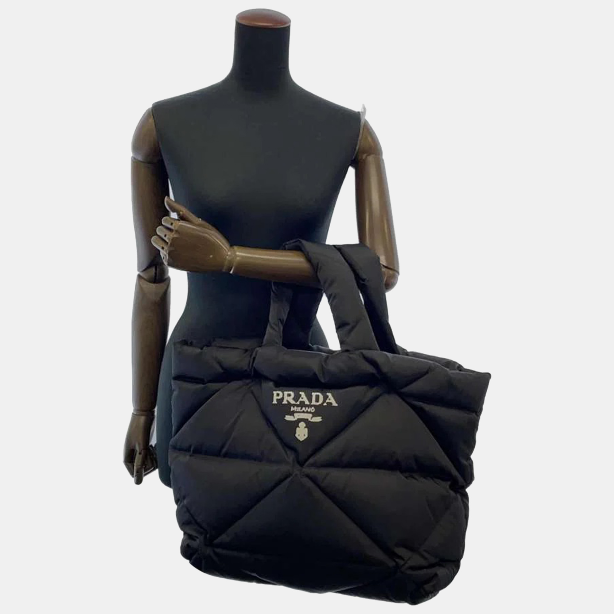 

Prada Black Padded Re Nylon Tote Bag
