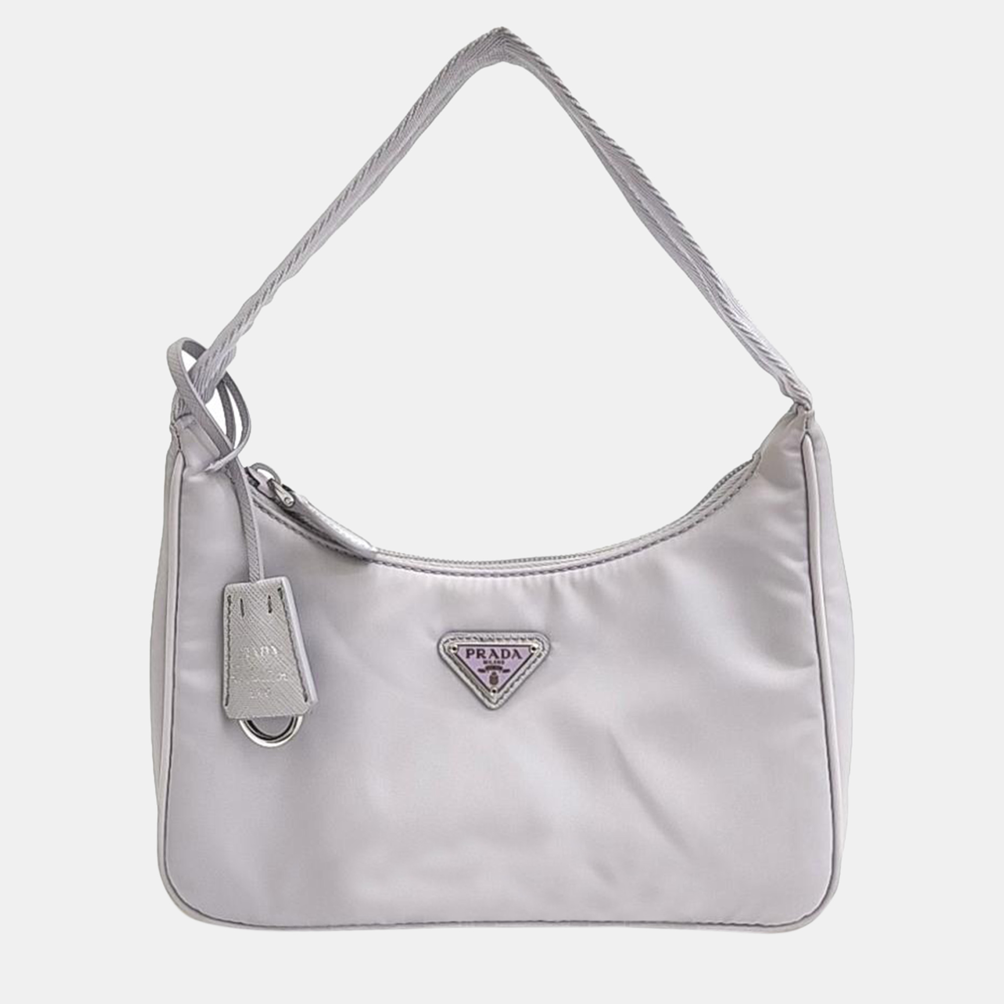 Pre-owned Prada Lilac Tesuto Hobo Bag In Purple