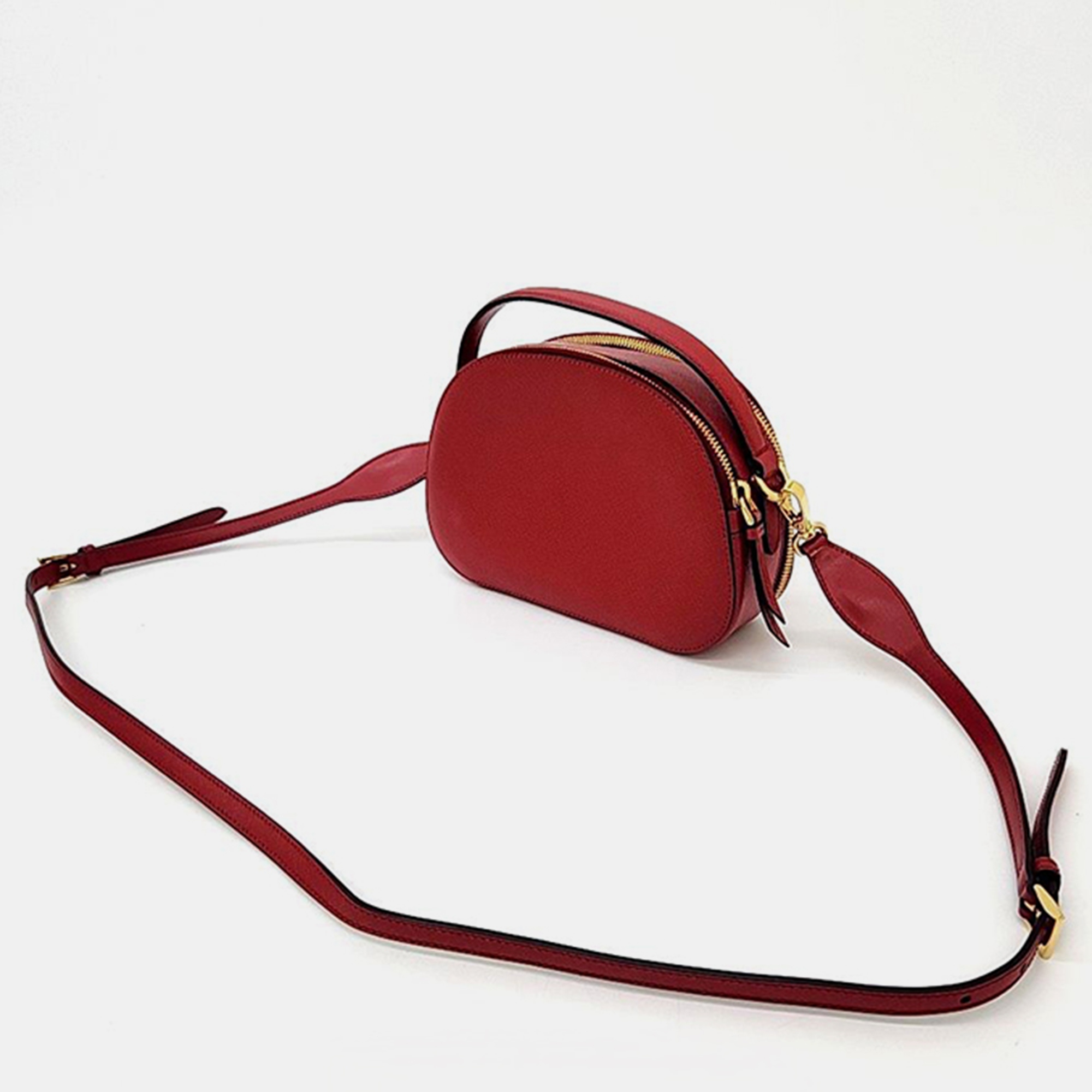 

Prada Red Saffiano Odette Bag